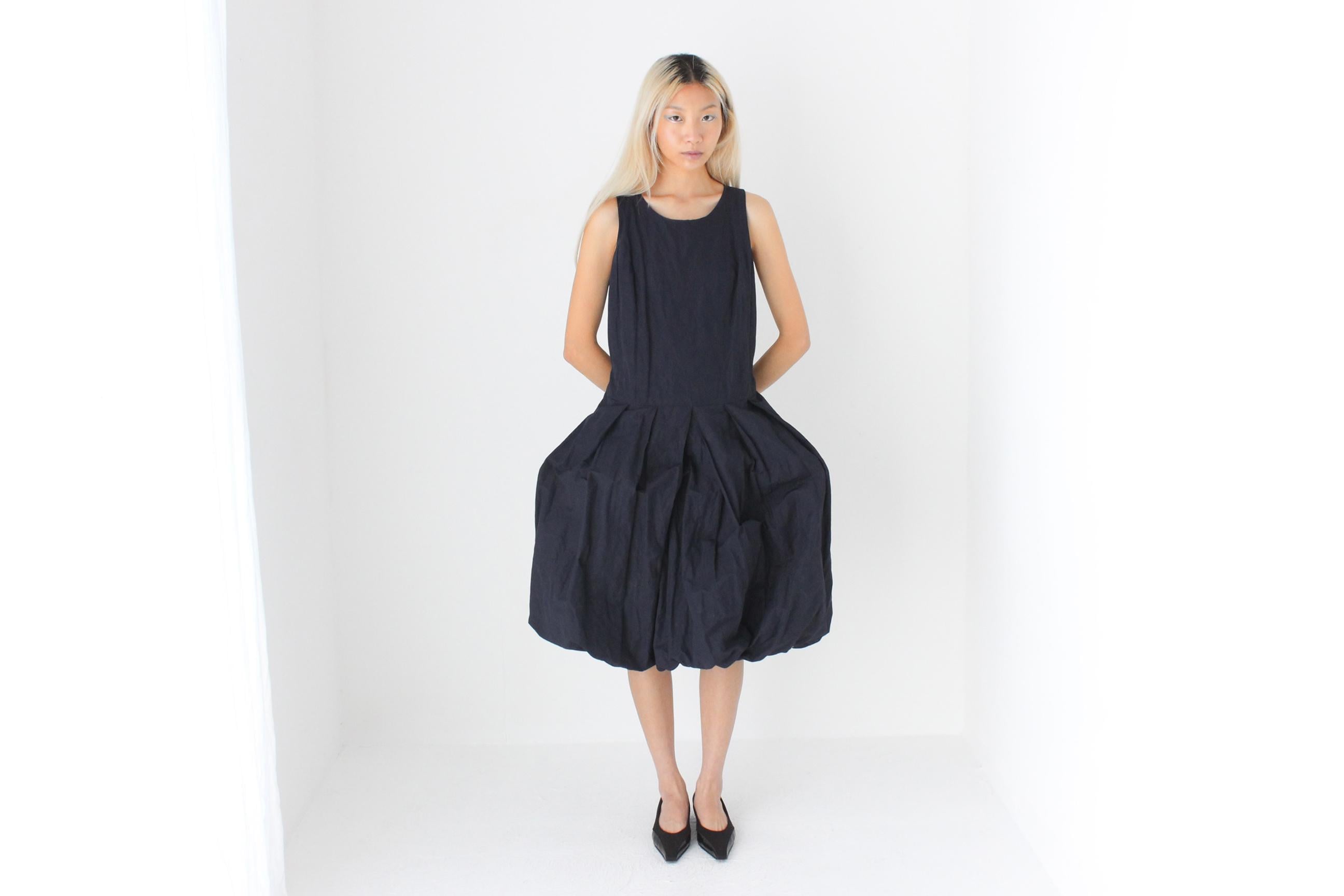 FUTURISM Y2K Structured Origami Bubble Dress