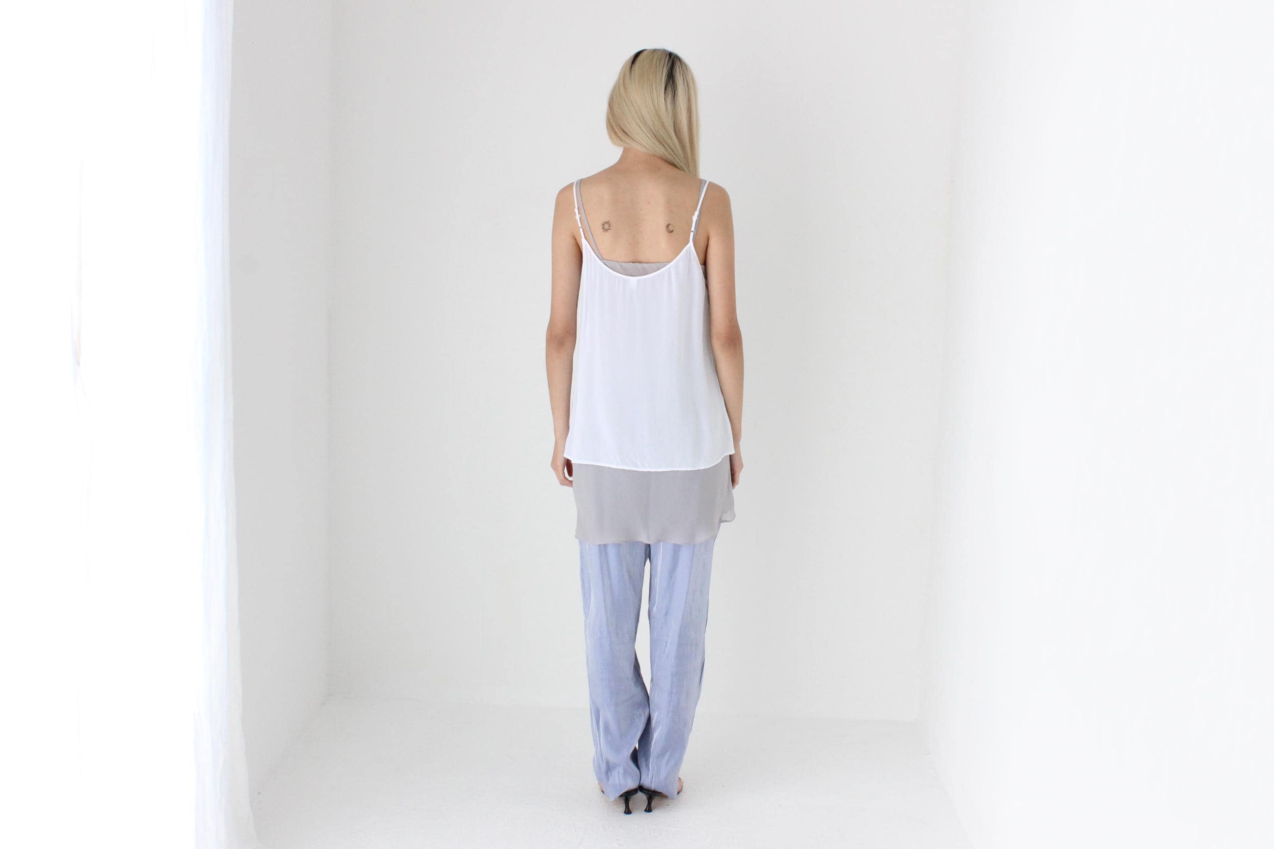 FUTURISM 90s Gauze Spaghetti Strap Cami