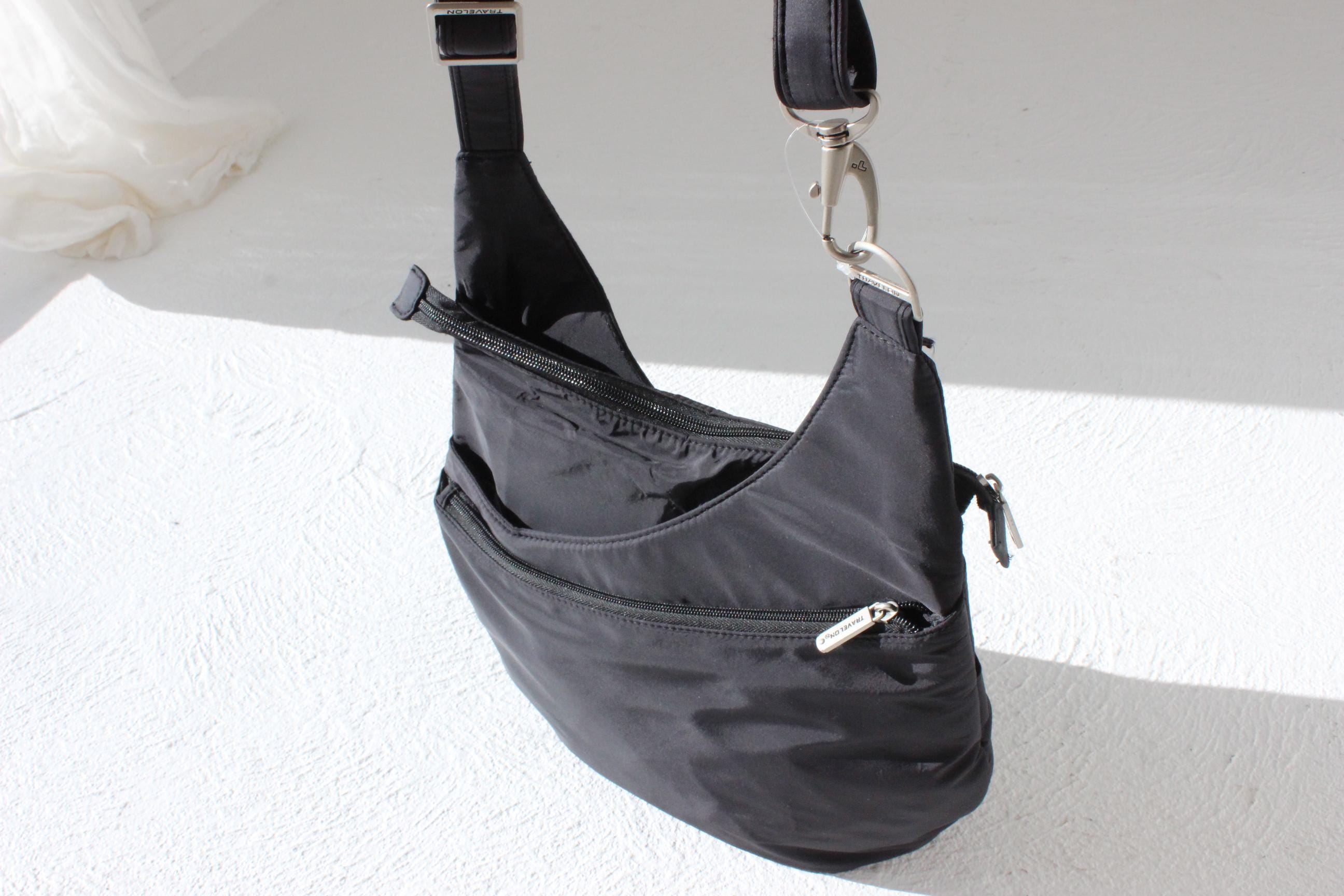 FUTURISM 2000s Black Mid-Size Nylon 'Travelon' Bag