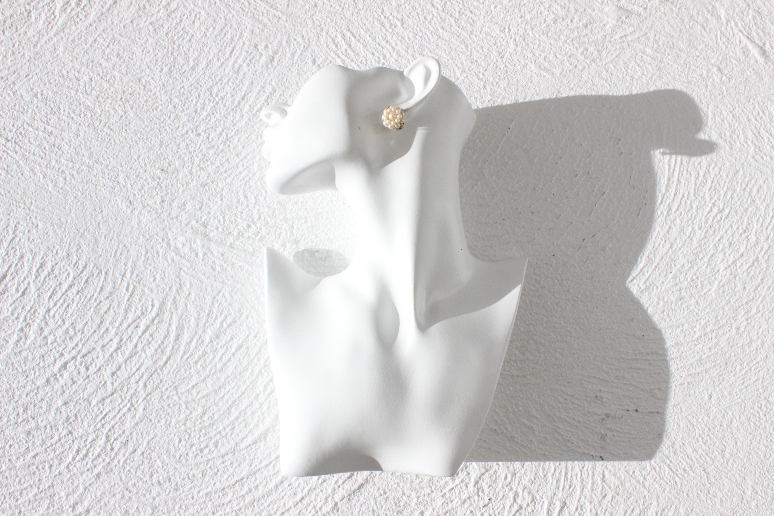 1960s Dainty Pearl Cluster Earrings