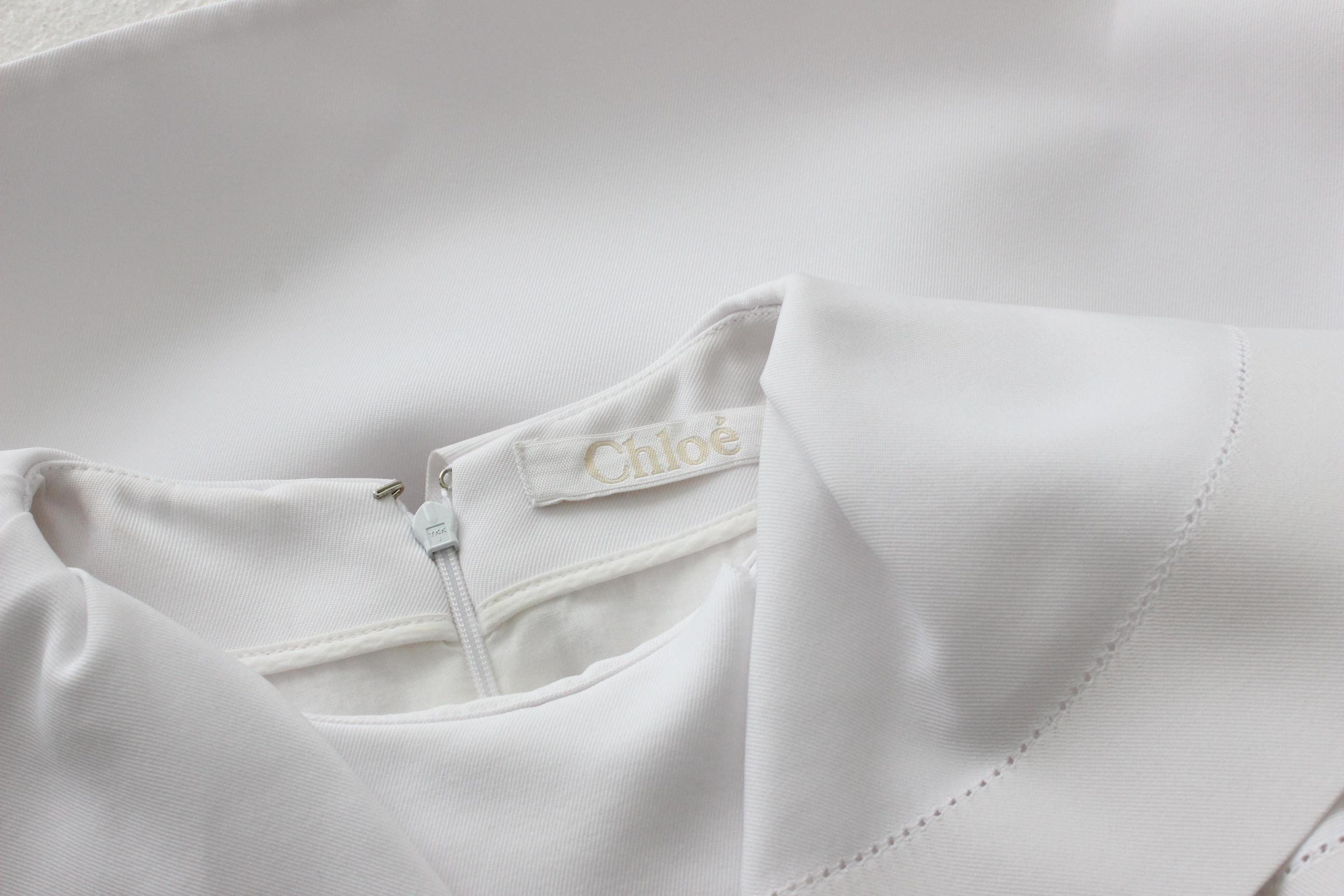Spring 2013 Chloé Sculptural A Line Lantern Dress w/ Ruffle Collar