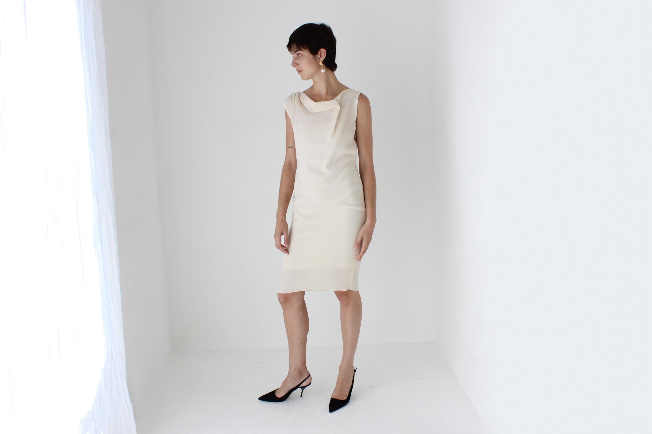 2000s ROKSANDA Wool & Silk Origami Shift