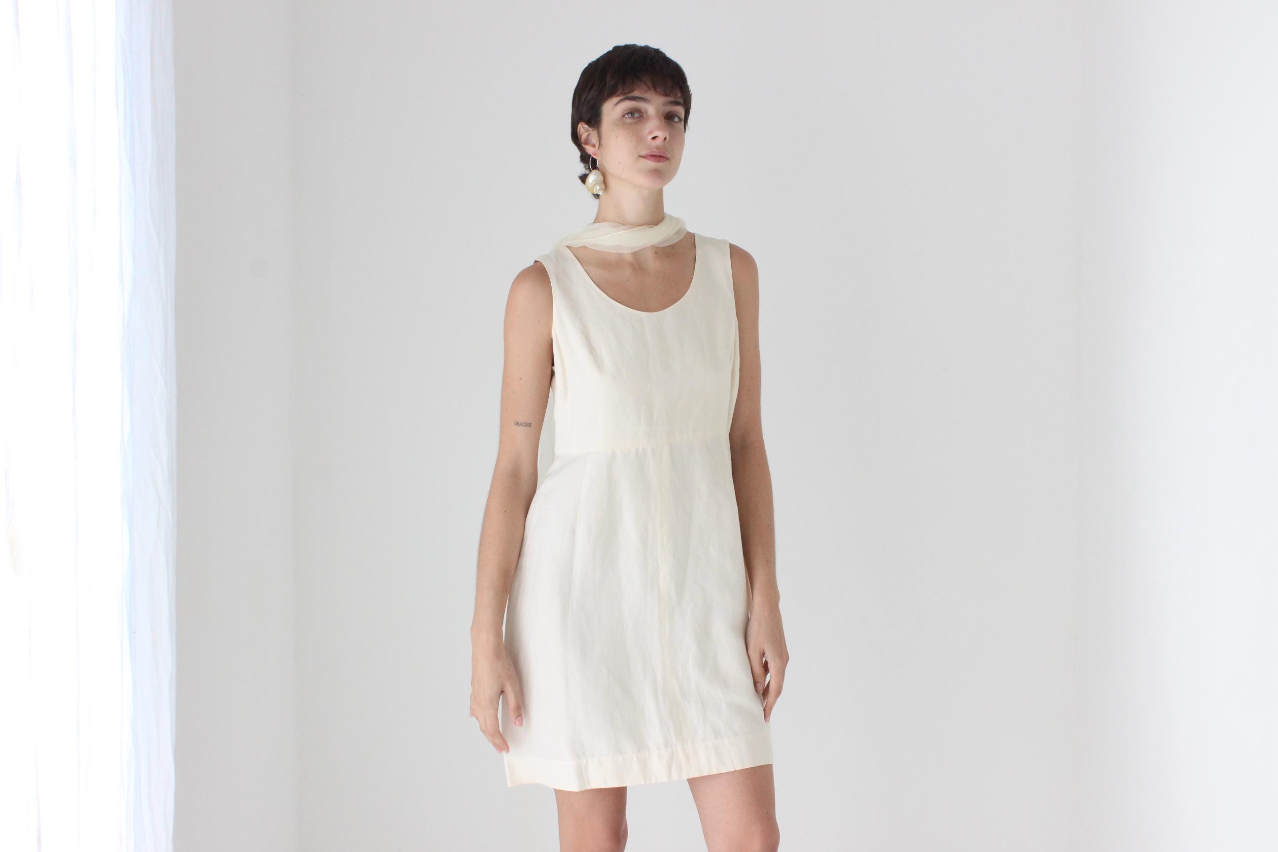 90s Morgane Le Fey Silk / Linen Mini