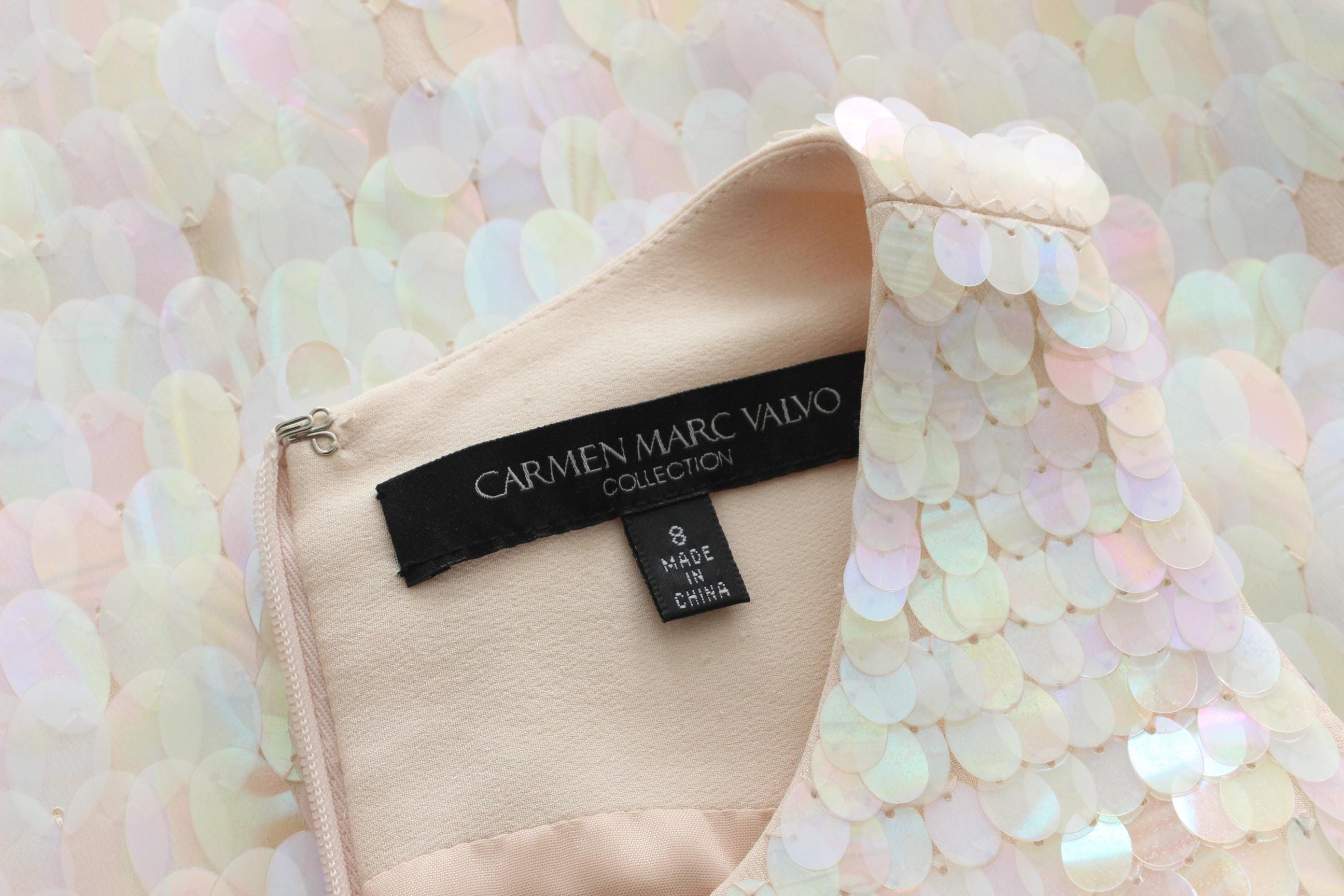 2000s Silk & Pastel Pailette Disco Ball Dress