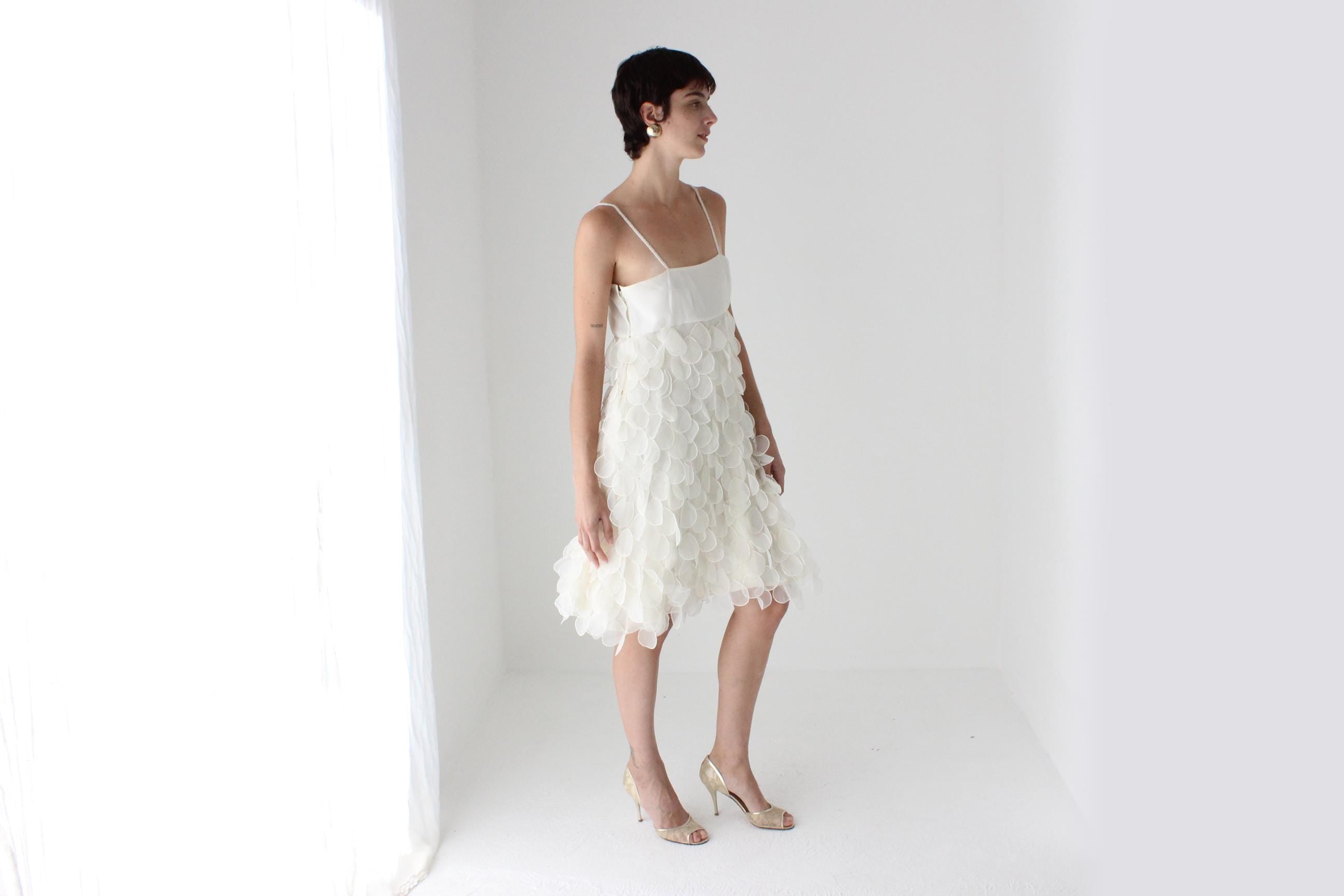 Dreamy 60s 3D Petal Empire Waist Cocktail Dress