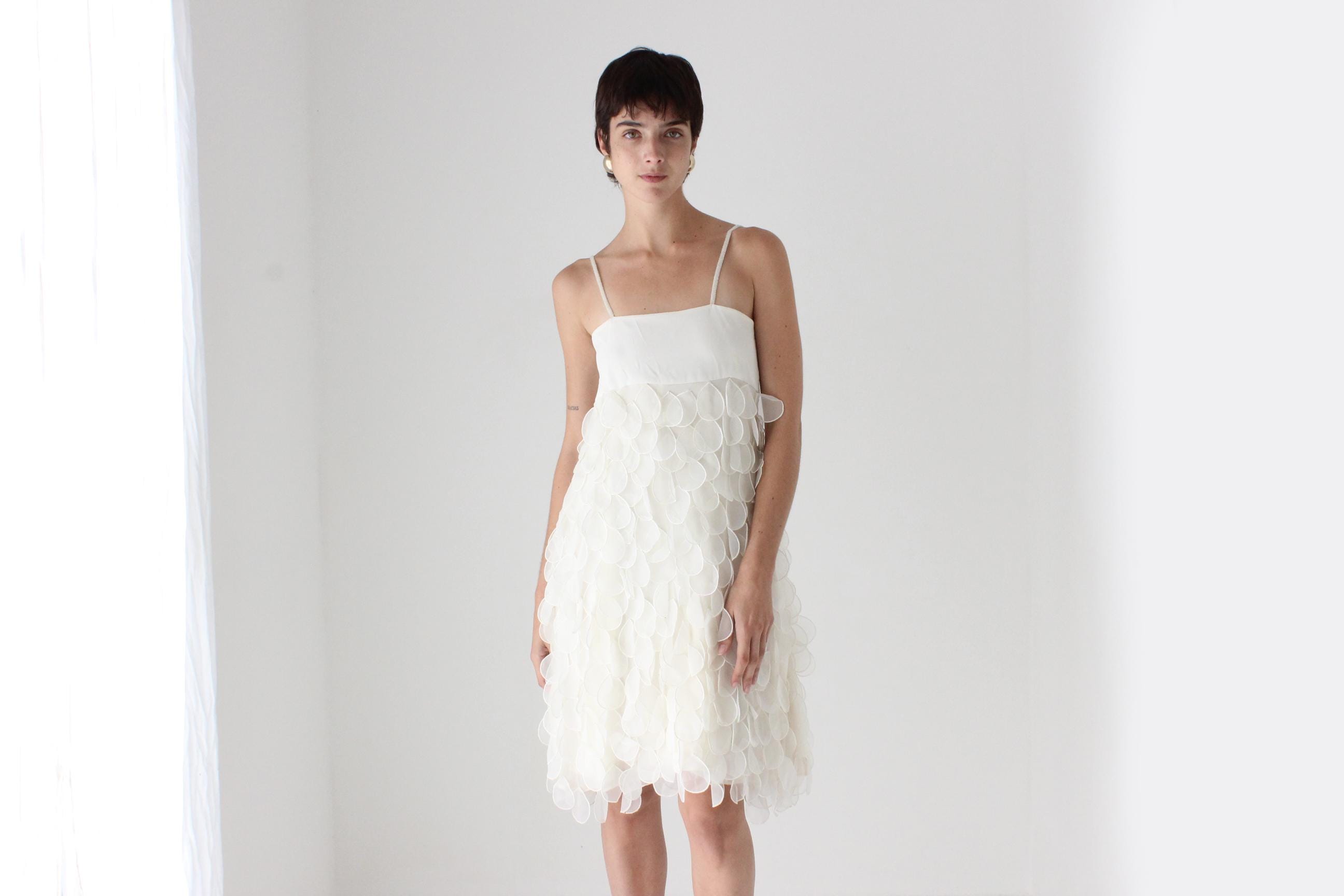 Dreamy 60s 3D Petal Empire Waist Cocktail Dress