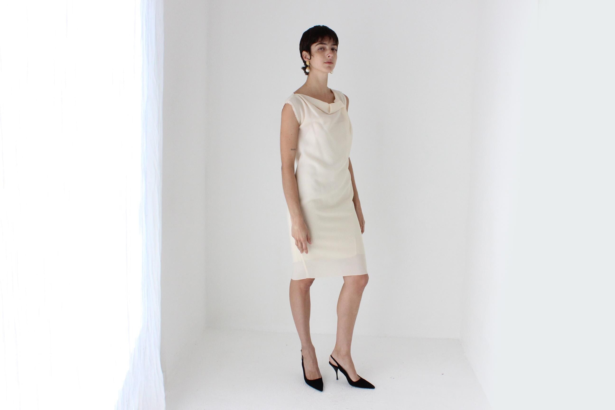 2000s ROKSANDA Wool & Silk Origami Shift