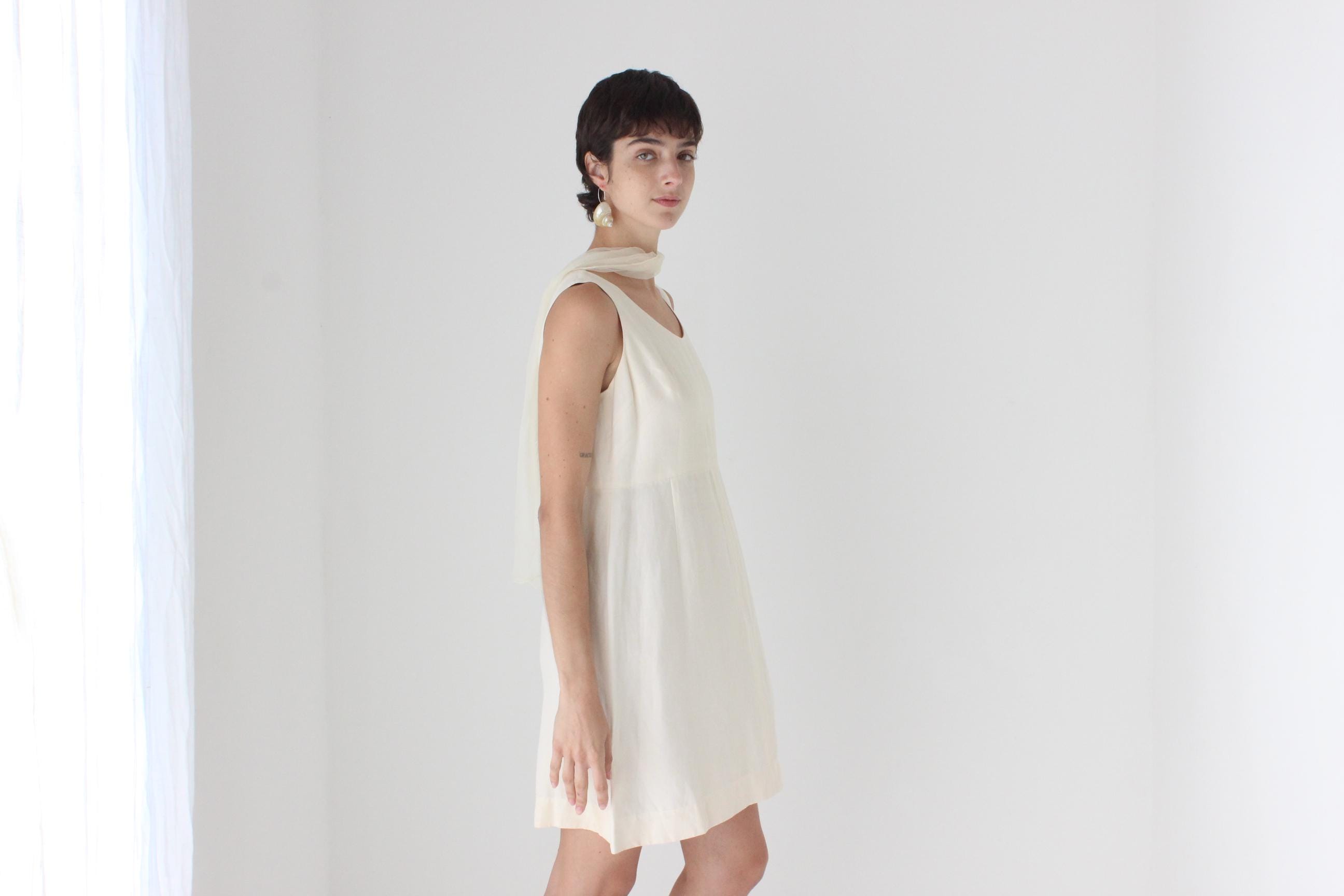 90s Morgane Le Fey Silk / Linen Mini