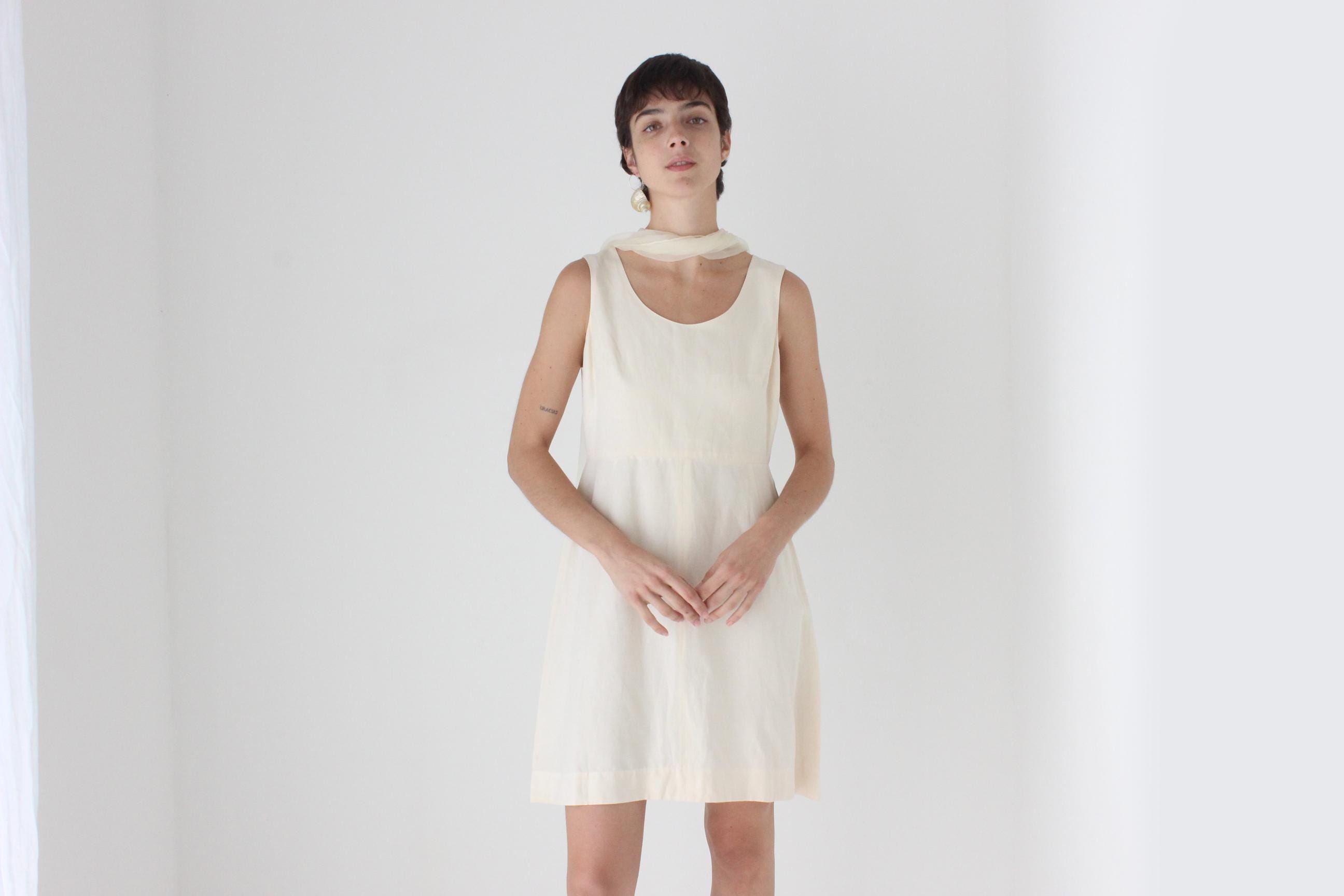 90s Morgane Le Fey Silk / Linen Mini