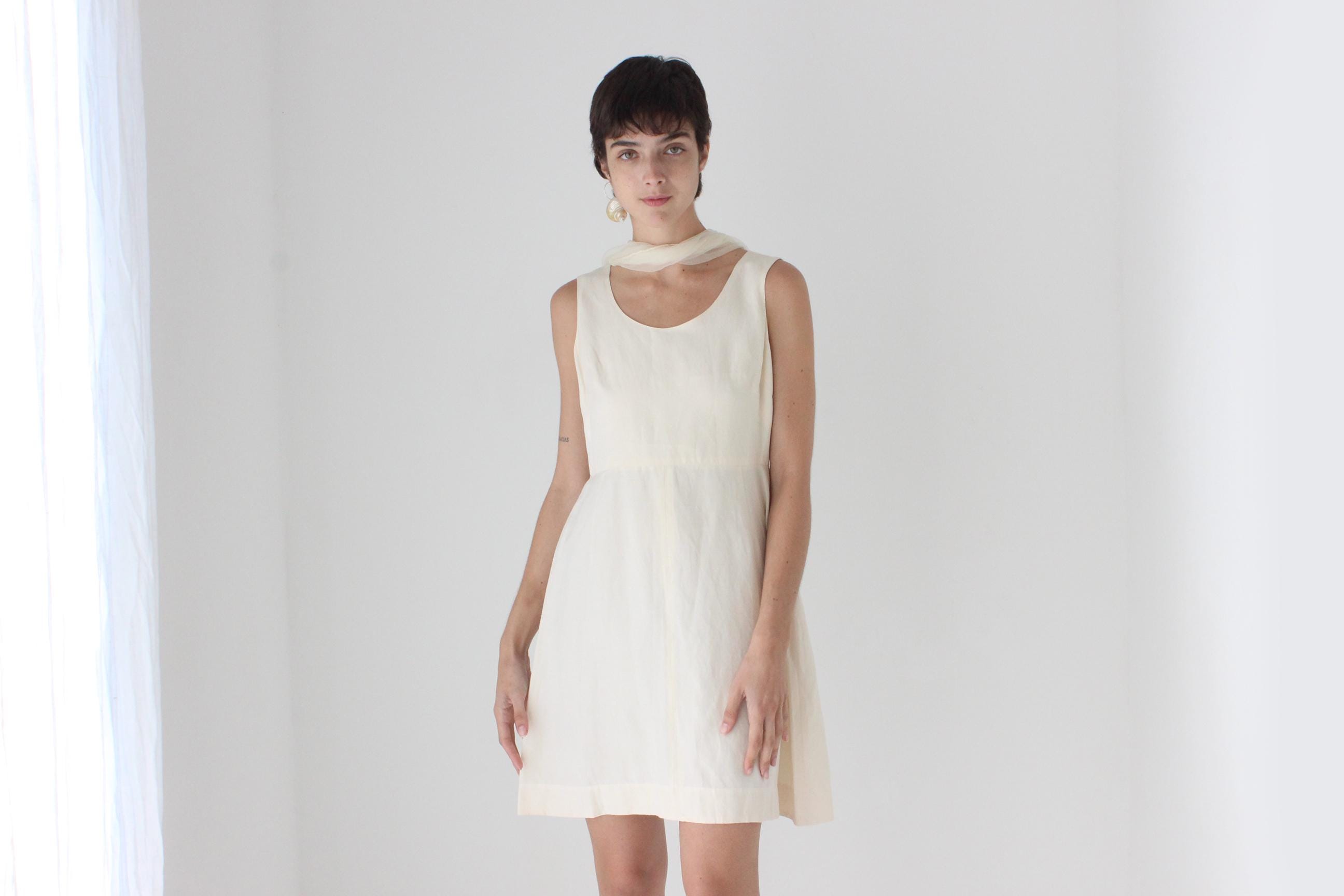 90s Morgane Le Fey Silk / Linen Mini