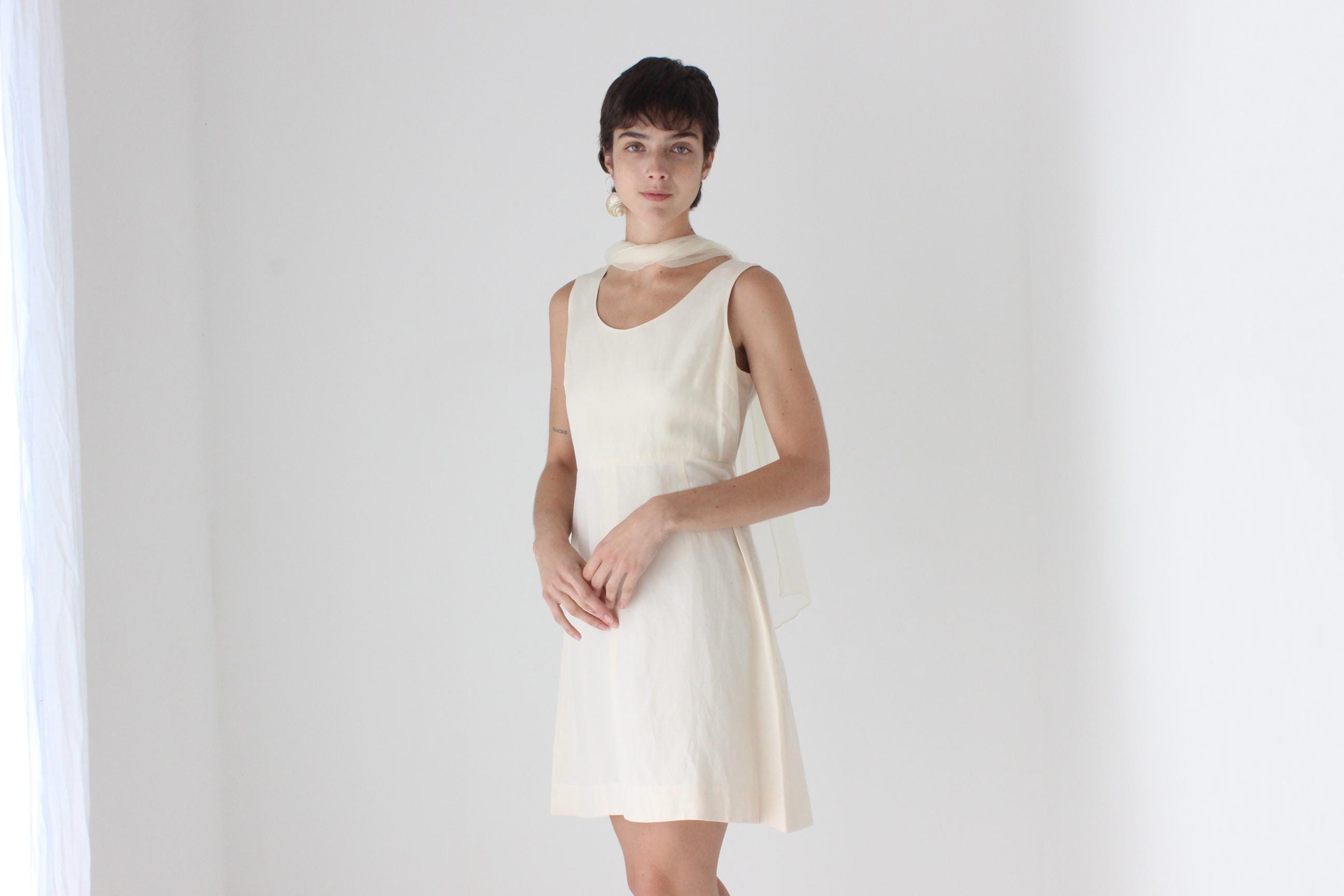 90s Morgane Le Fey Silk / Linen Mini