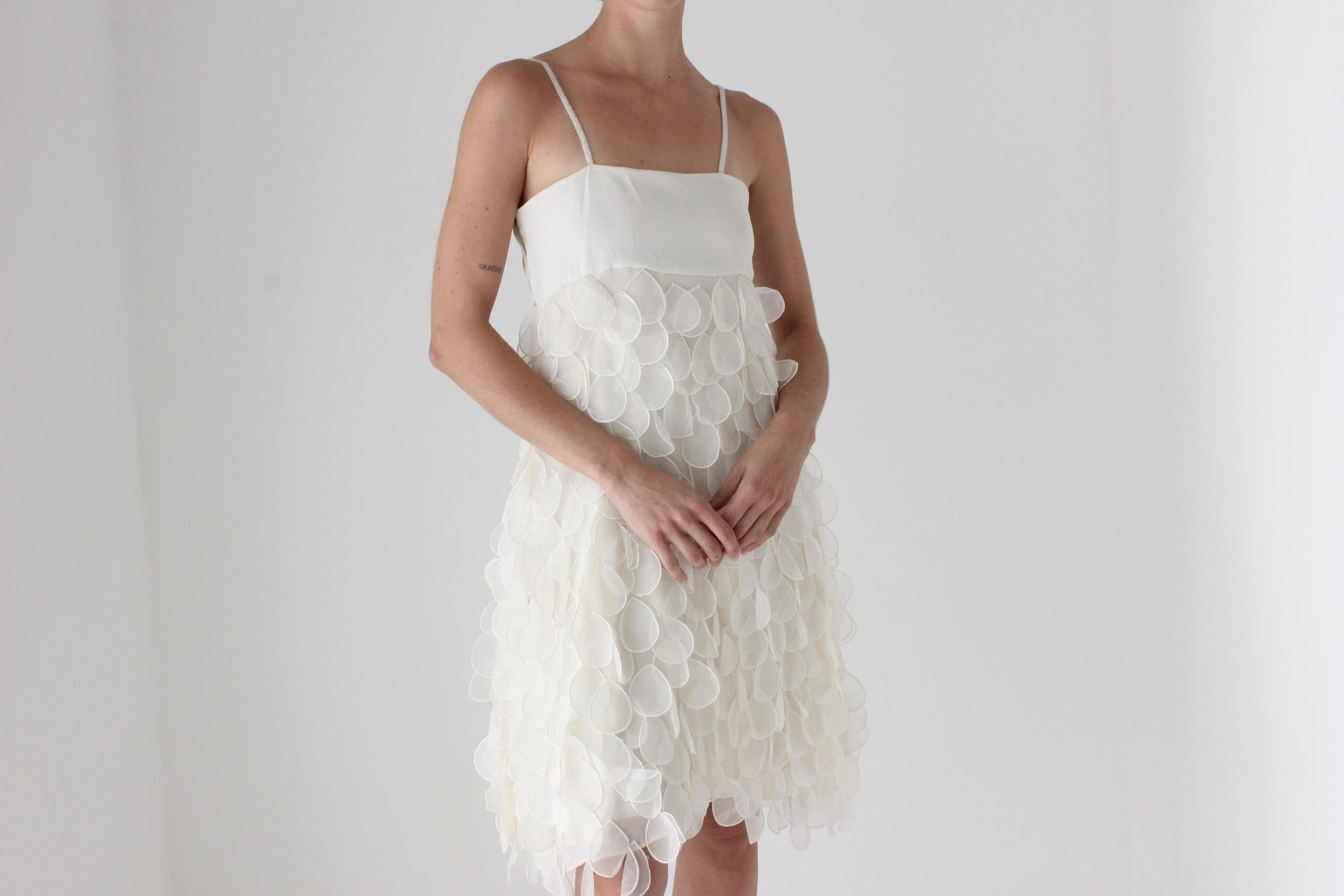 Dreamy 60s 3D Petal Empire Waist Cocktail Dress