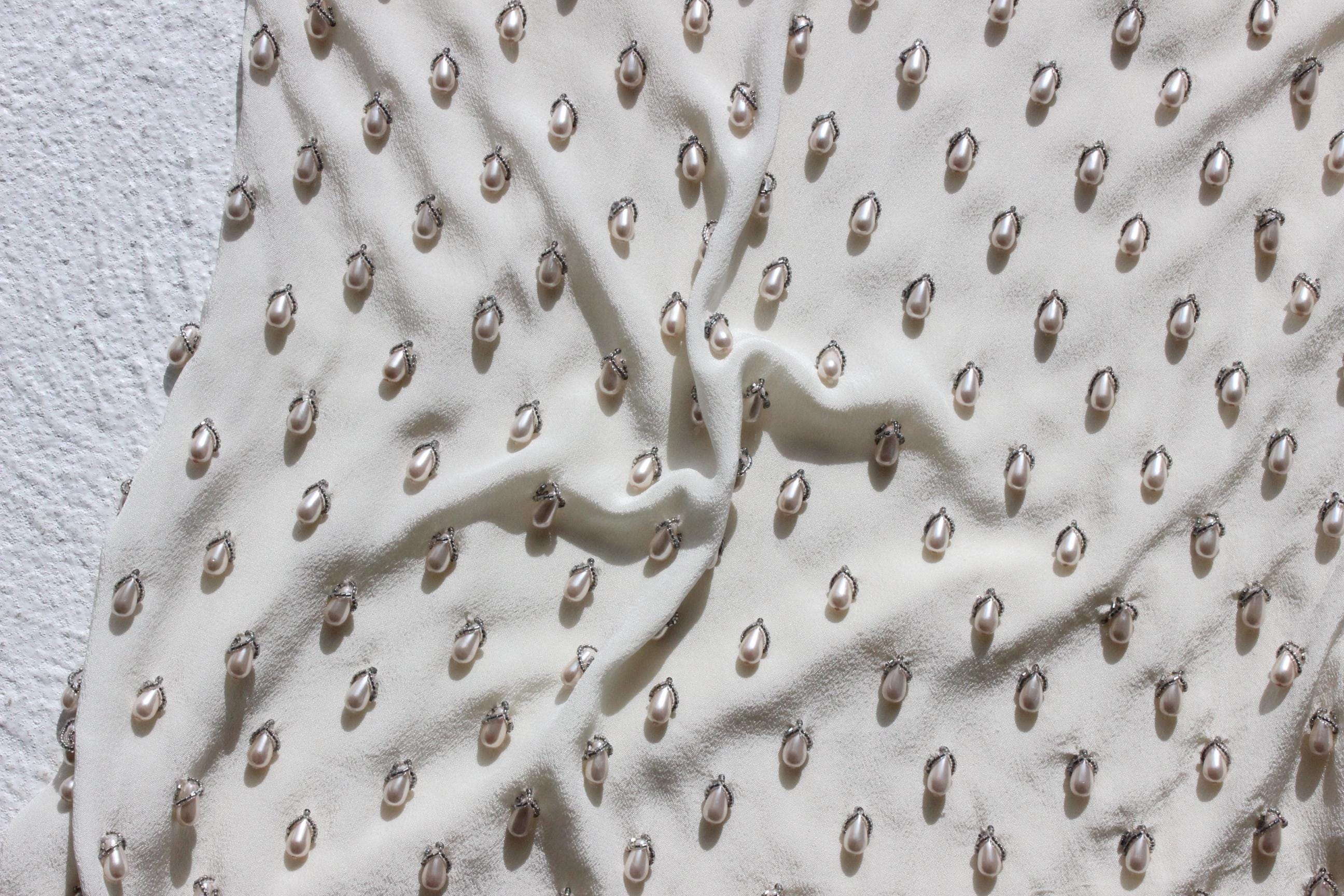 2000s Stella McCartney Pearl & Bead Relaxed Tank
