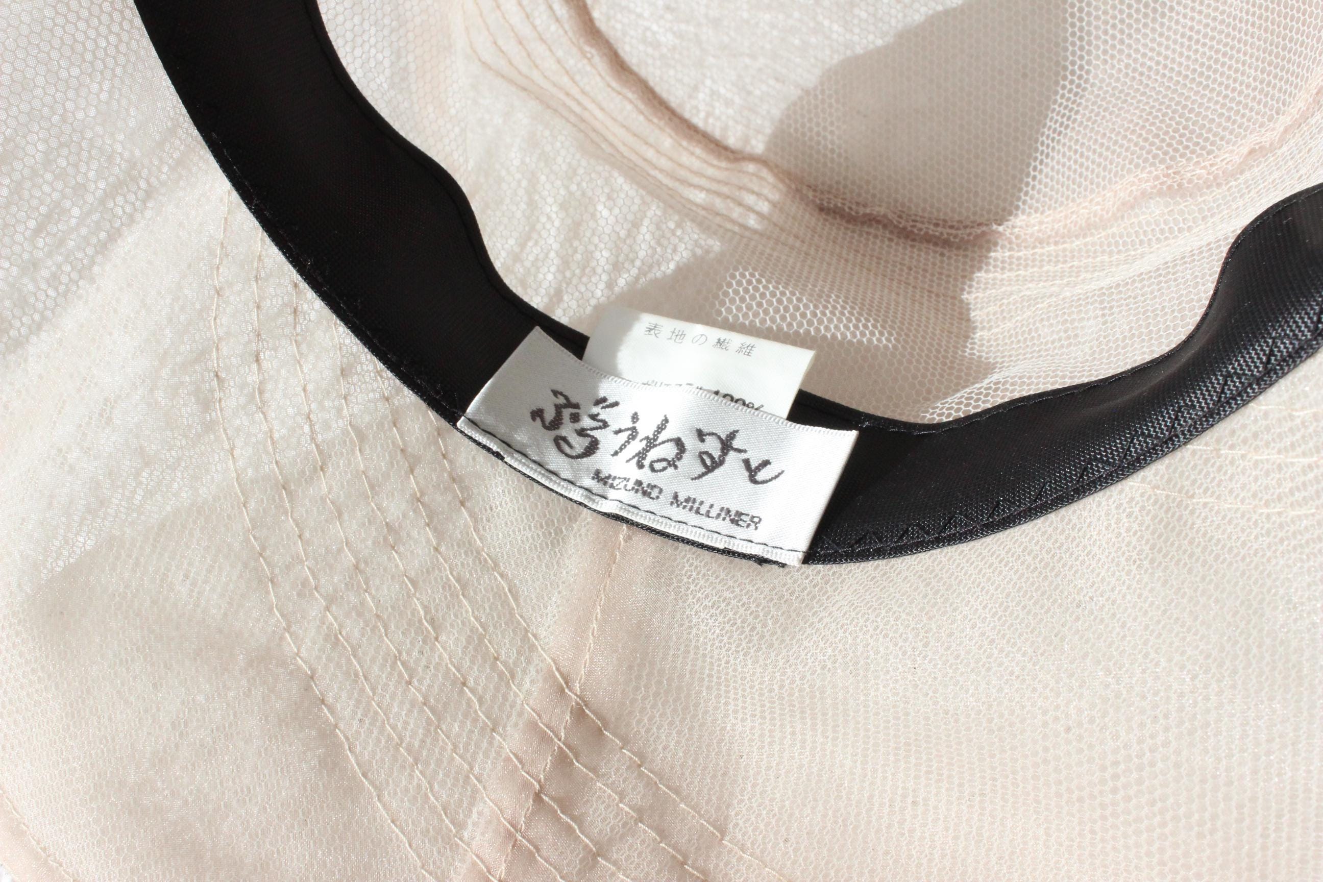 FUTURISM Sheer Mauve Organza & Mesh Soft Brim Hat