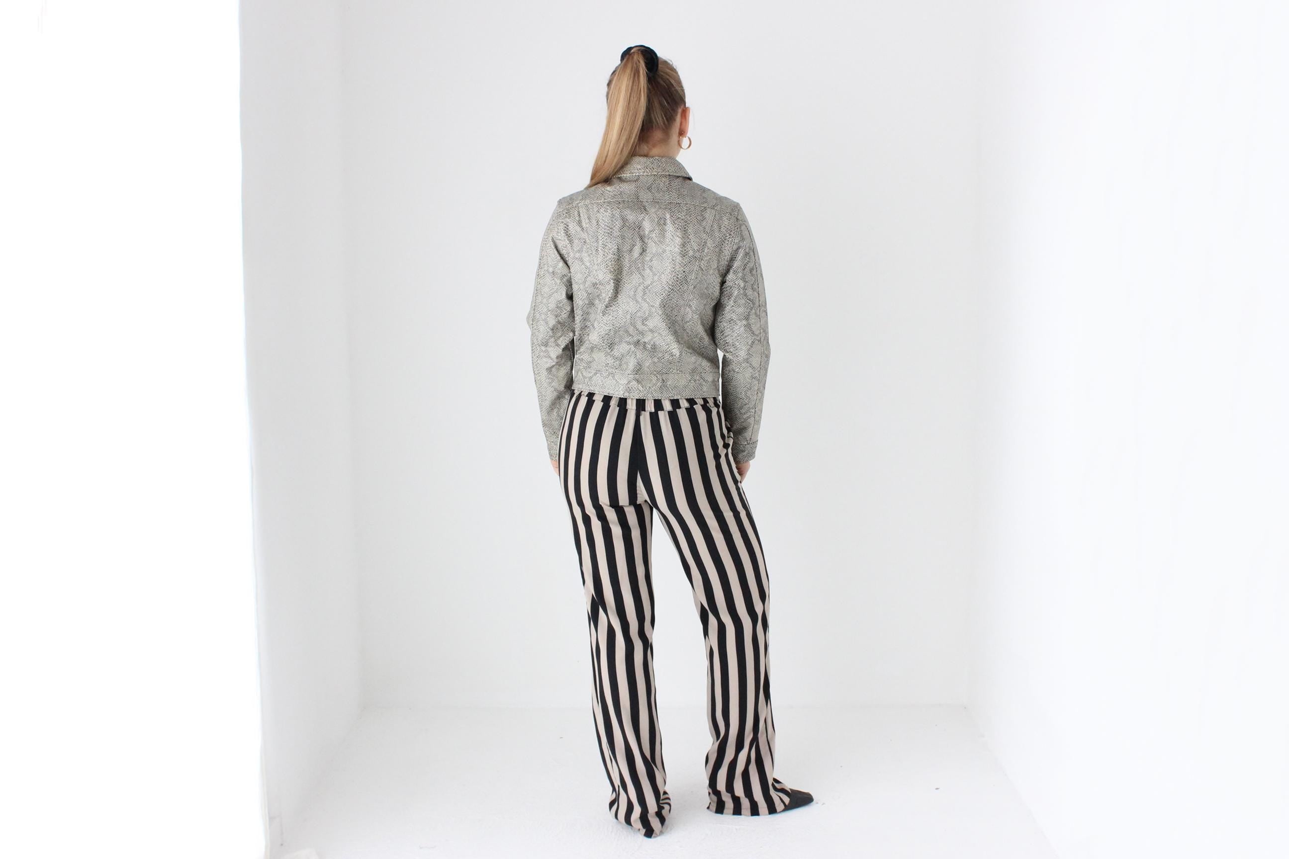 90s Spice Girls Era Vinyl Python PVC Bomber
