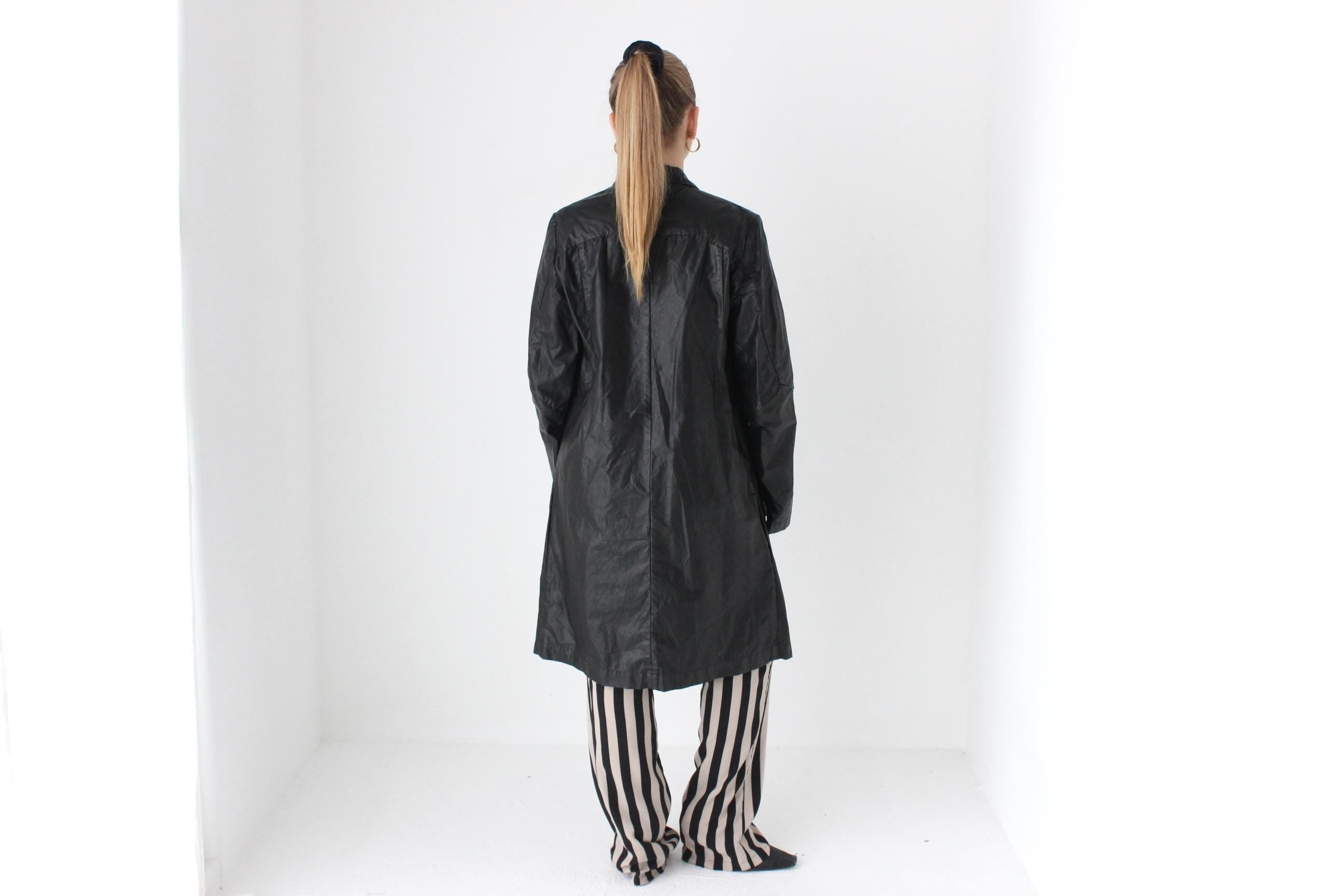 90s Nylon Water Resistant Trench Coat
