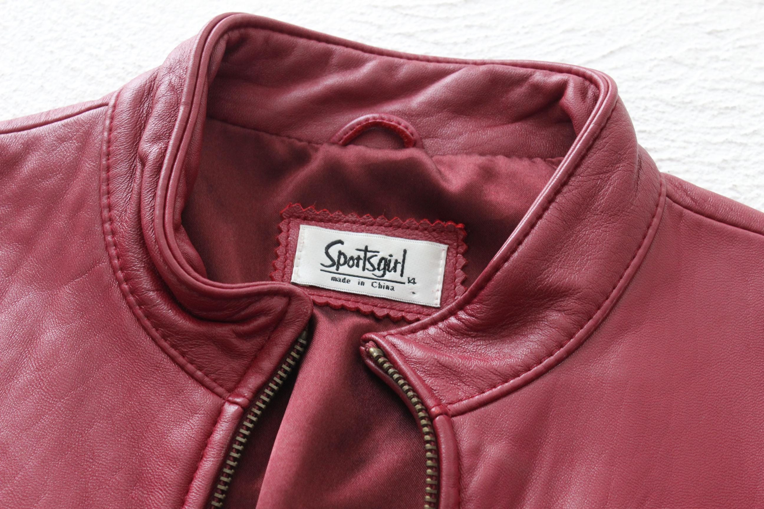 Y2K Mulberry Leather Zip Up Fitted Leather Jacket