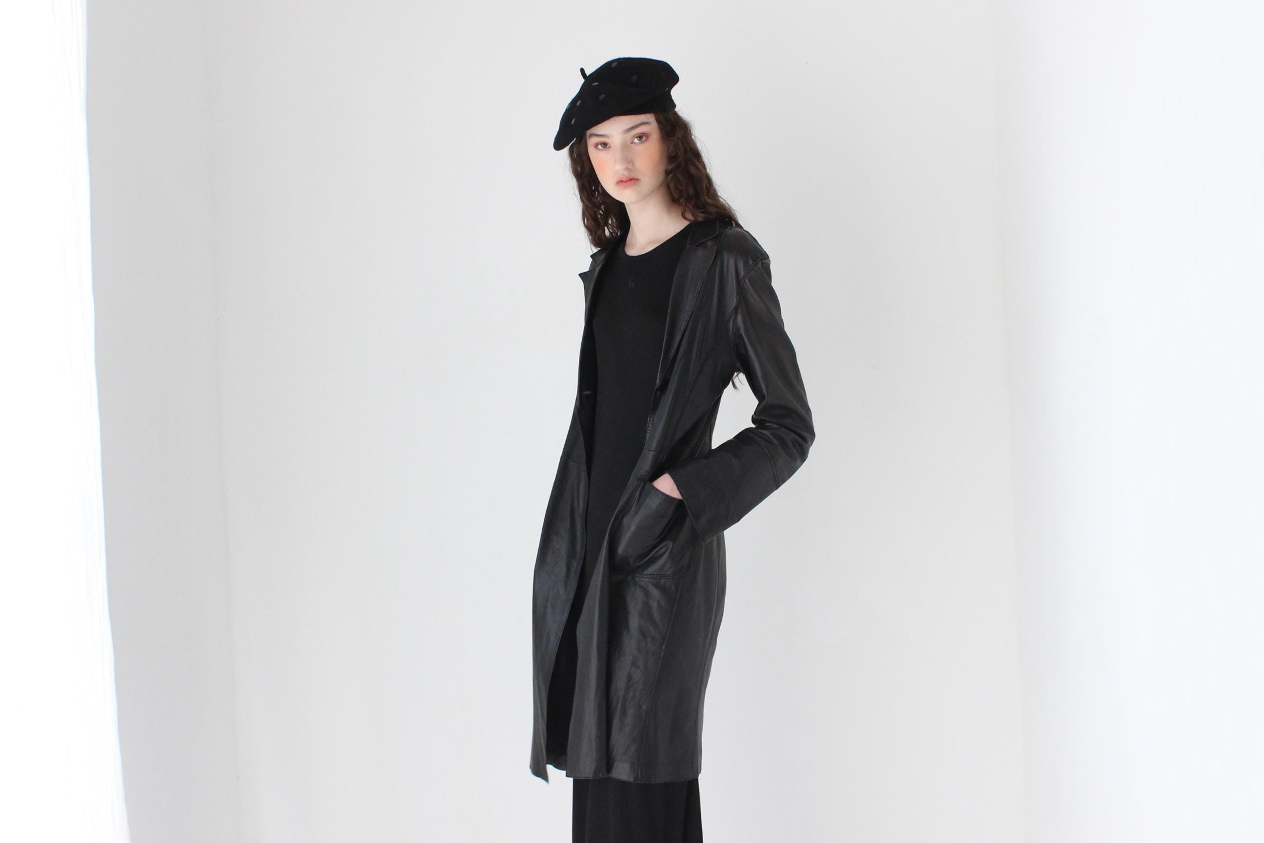 FRENCH COLLECTION 90s Softest Lambskin Leather Coat by Sylvie Schimmel