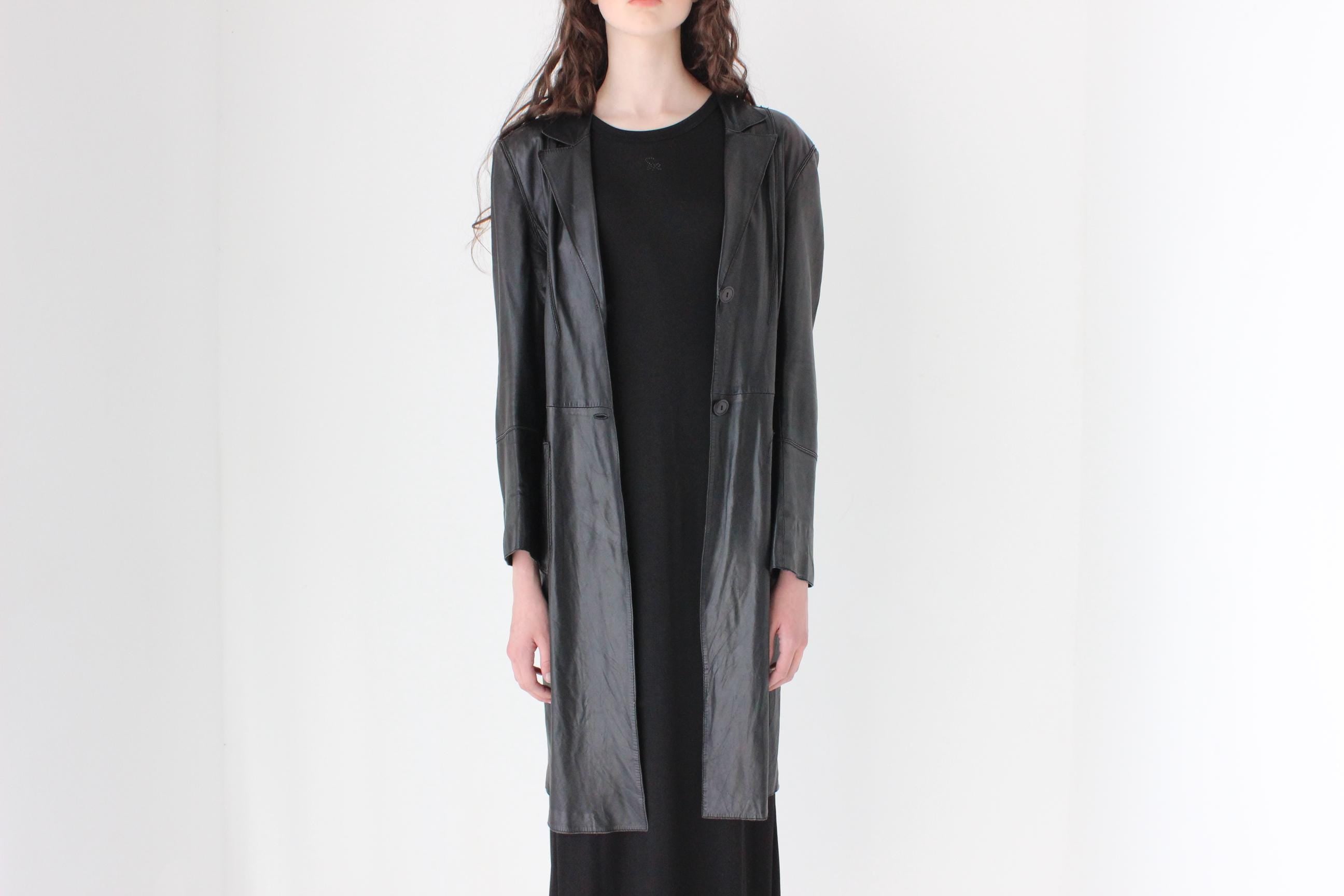 FRENCH COLLECTION 90s Softest Lambskin Leather Coat by Sylvie Schimmel