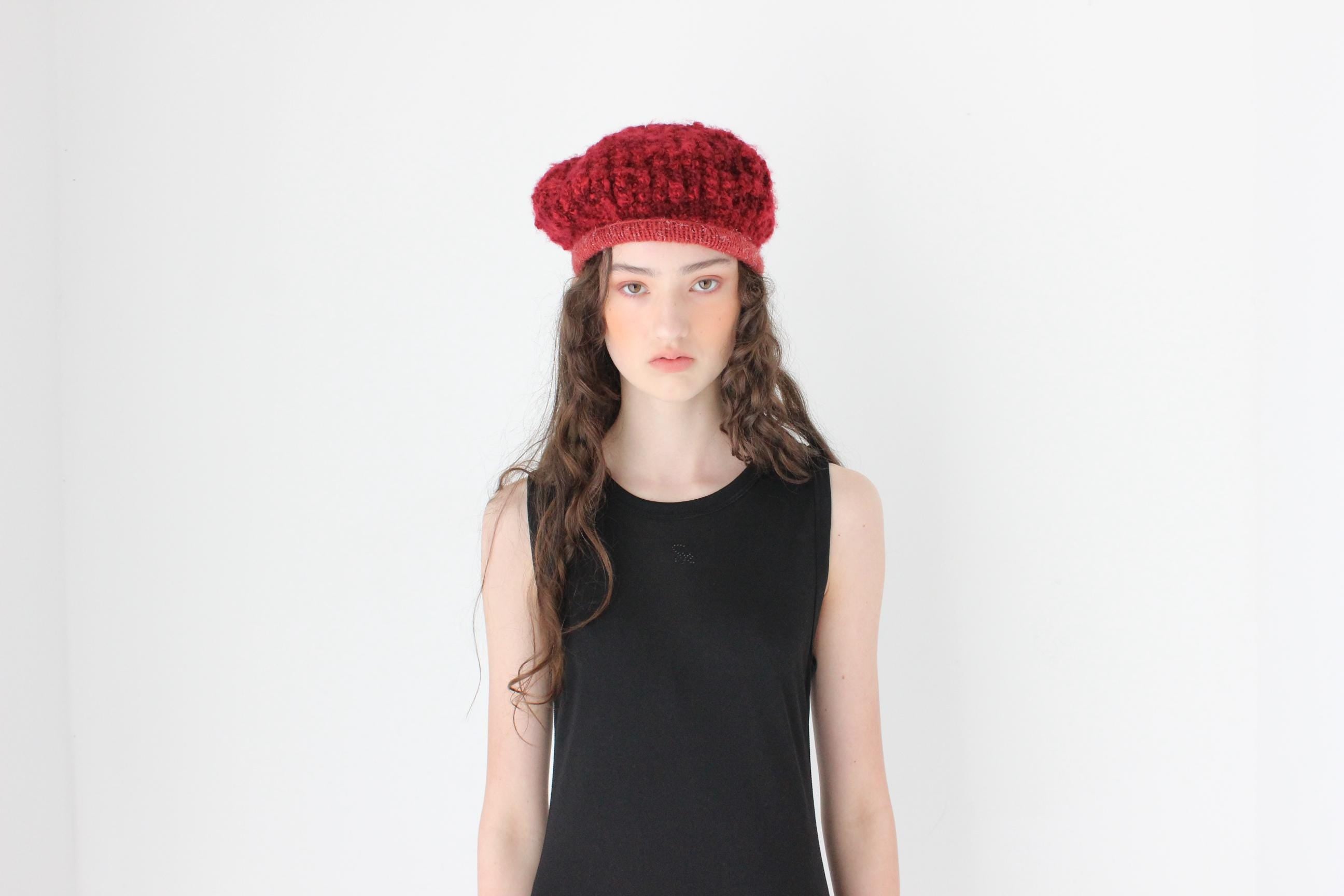 FRENCH COLLECTION 90s Hand Knit Slouchy Parisian Beret