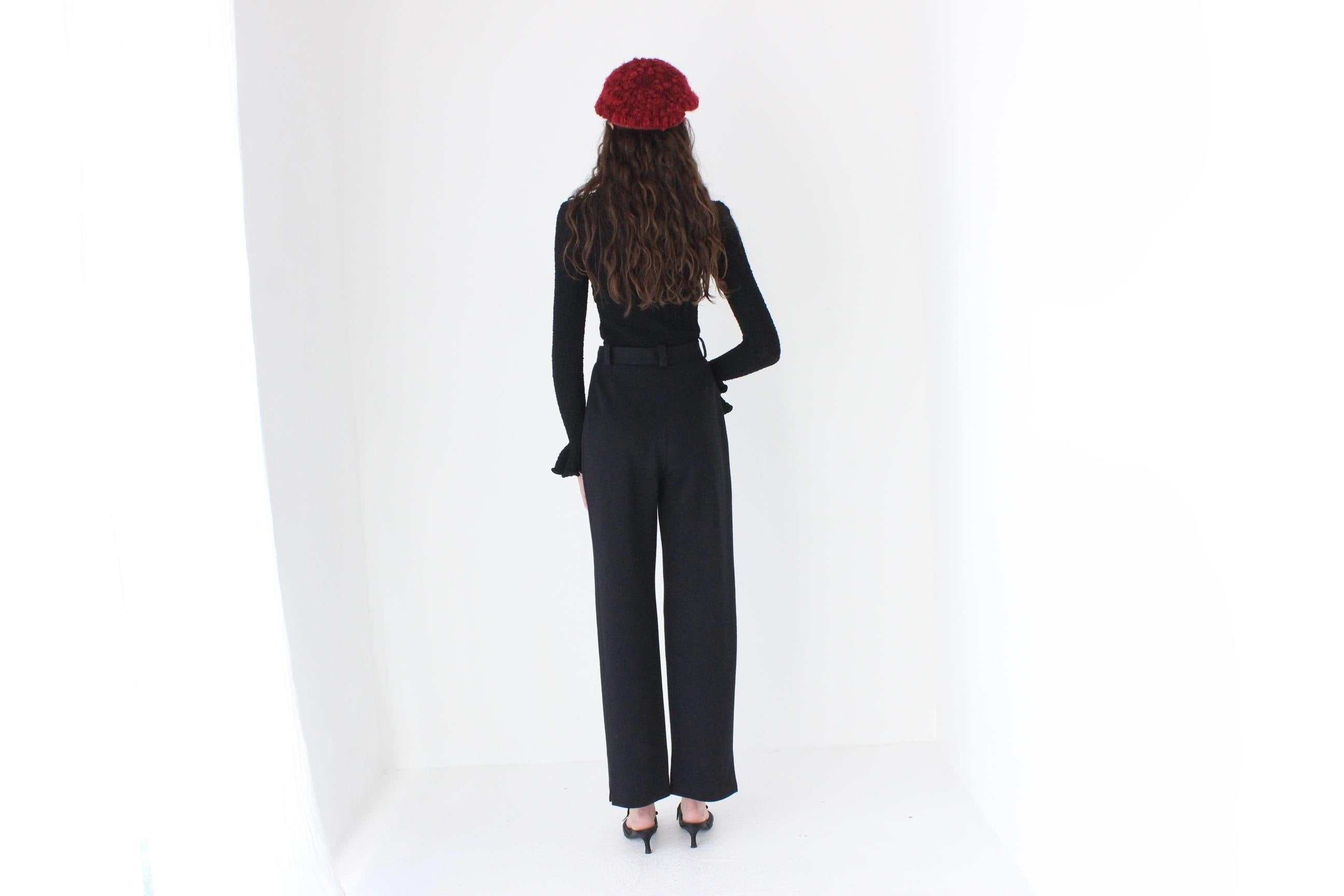 FRENCH COLLECTION 80s Sonia Rykiel Wool Trousers