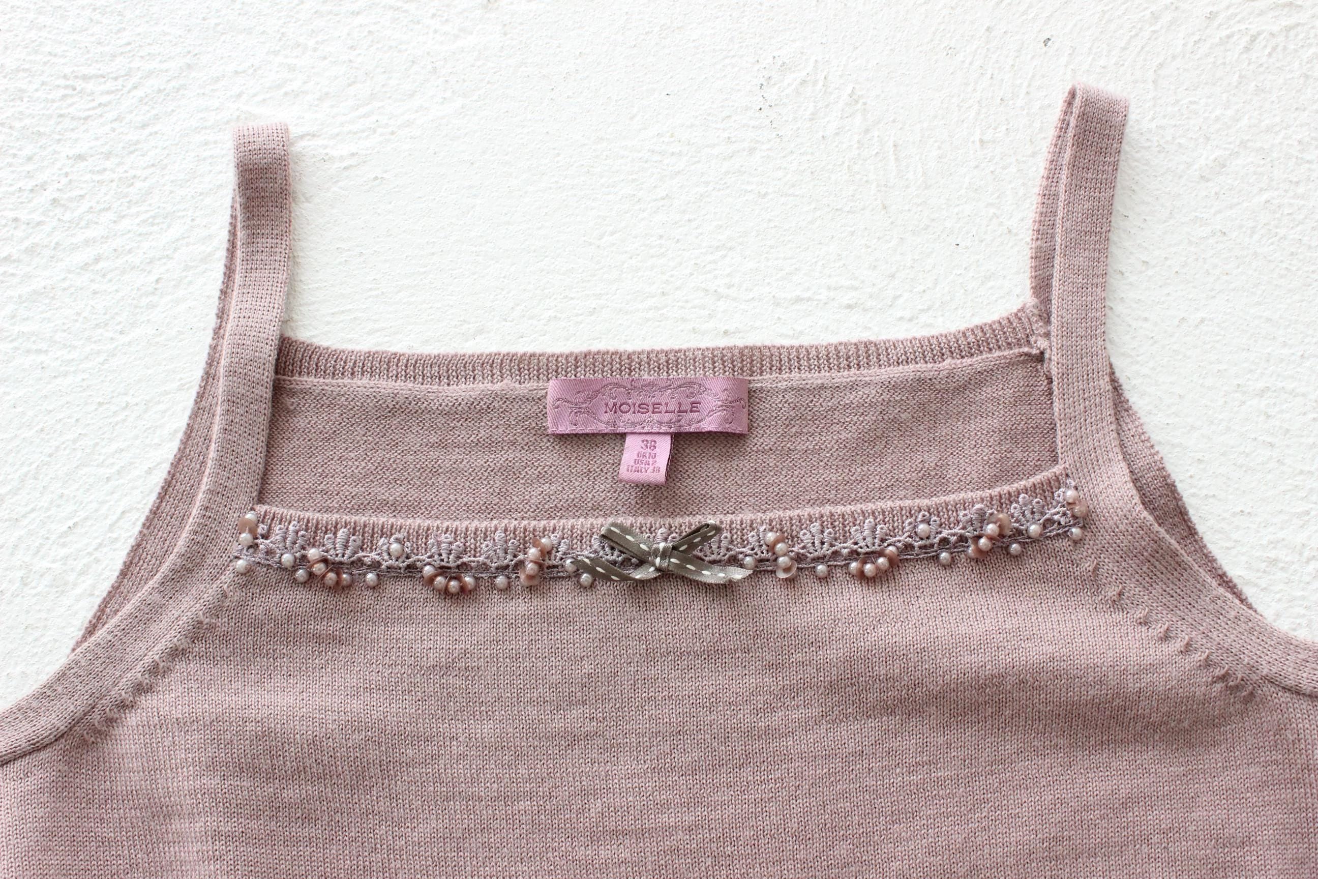 FRENCH COLLECTION Y2K Knit Tank w/ Bow