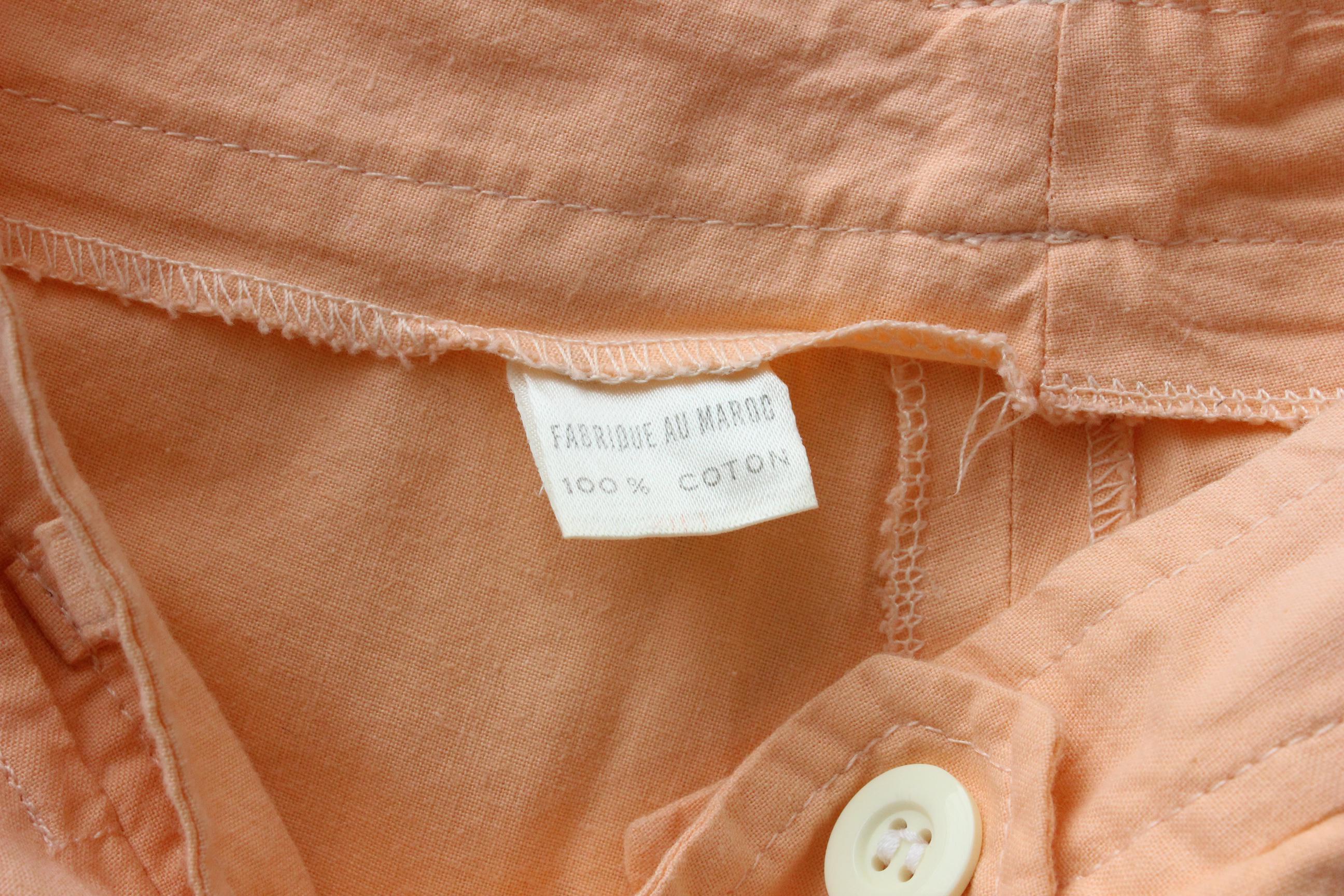 FRENCH COLLECTION 80s Pastel Sherbet Cotton High Waist Trousers