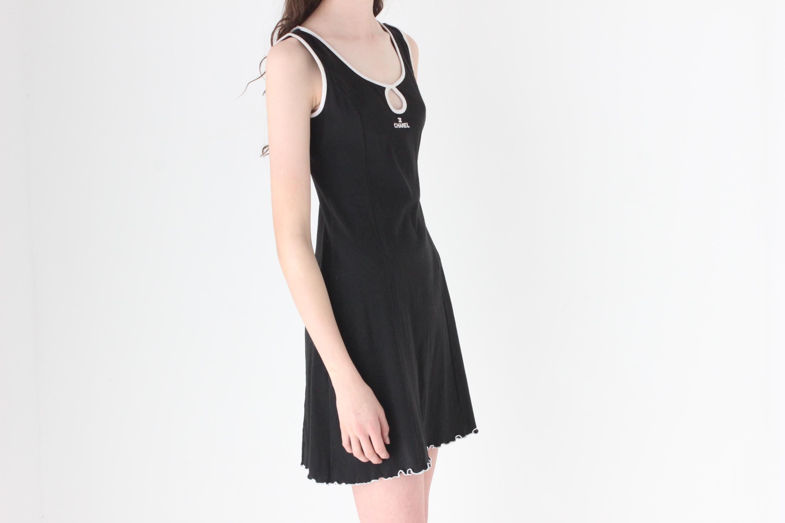 FRENCH COLLECTION 90s Bootleg 'Chanel' Tennis Dress