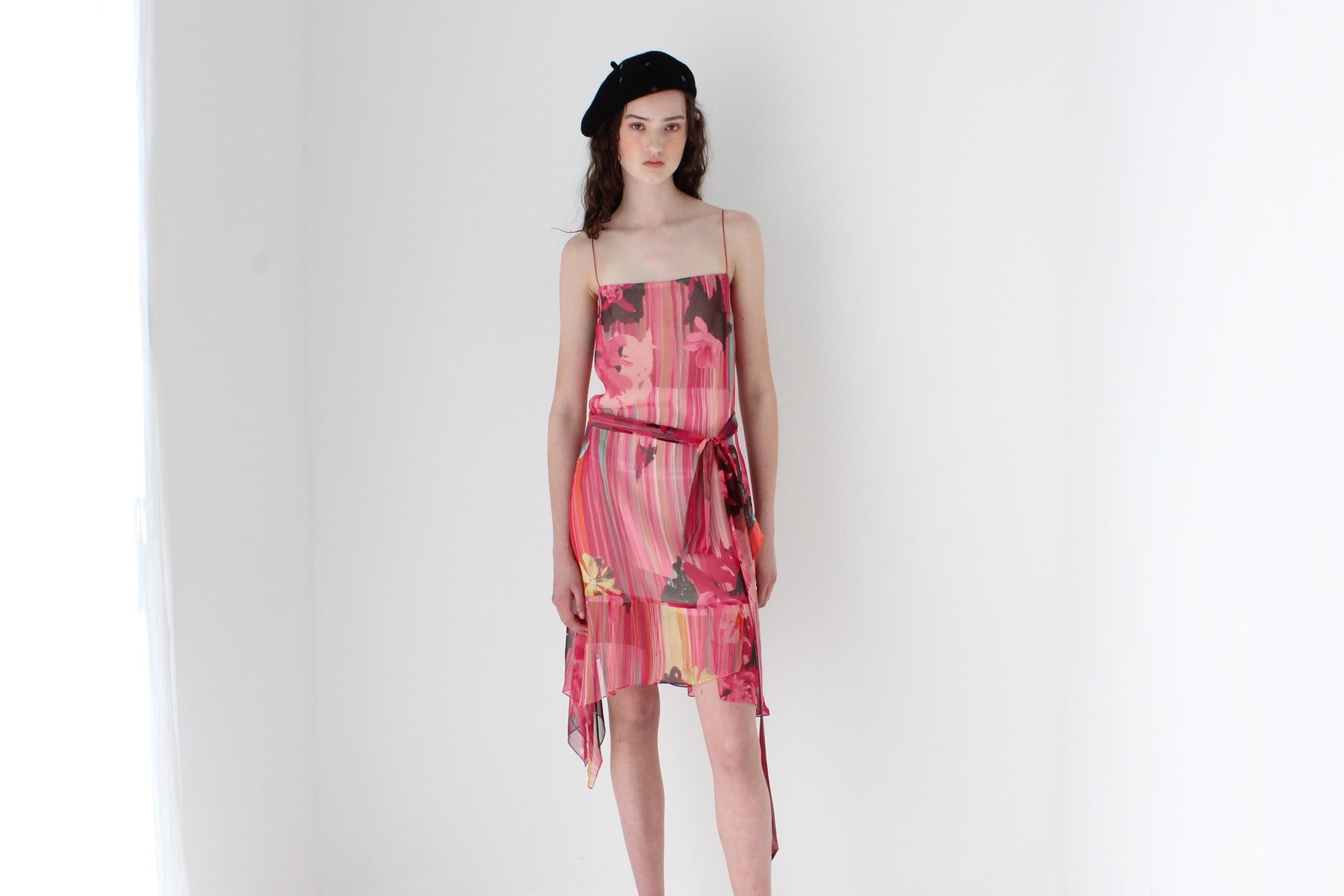 FRENCH COLLECTION Y2K Christian Lacroix Bazar Vintage Layered Asymmetric Cocktail Dress