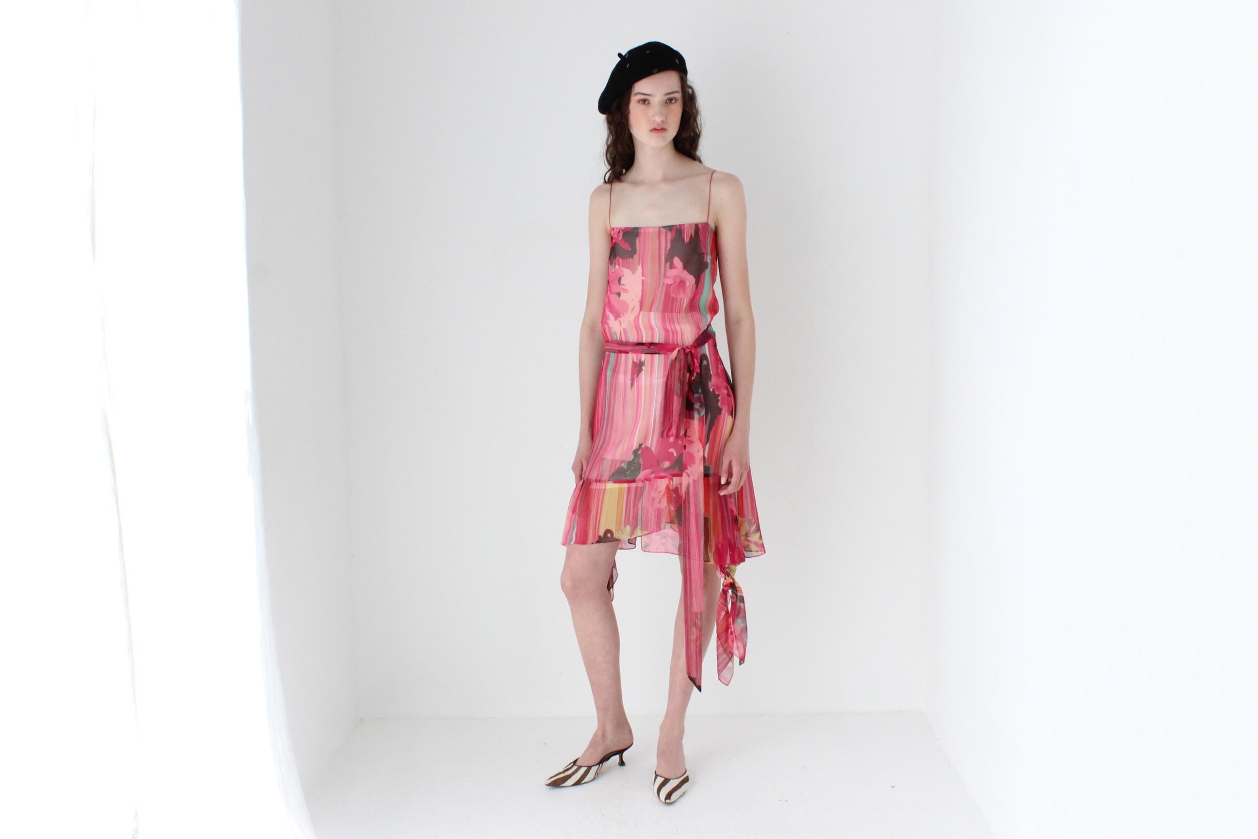 FRENCH COLLECTION Y2K Christian Lacroix Bazar Vintage Layered Asymmetric Cocktail Dress