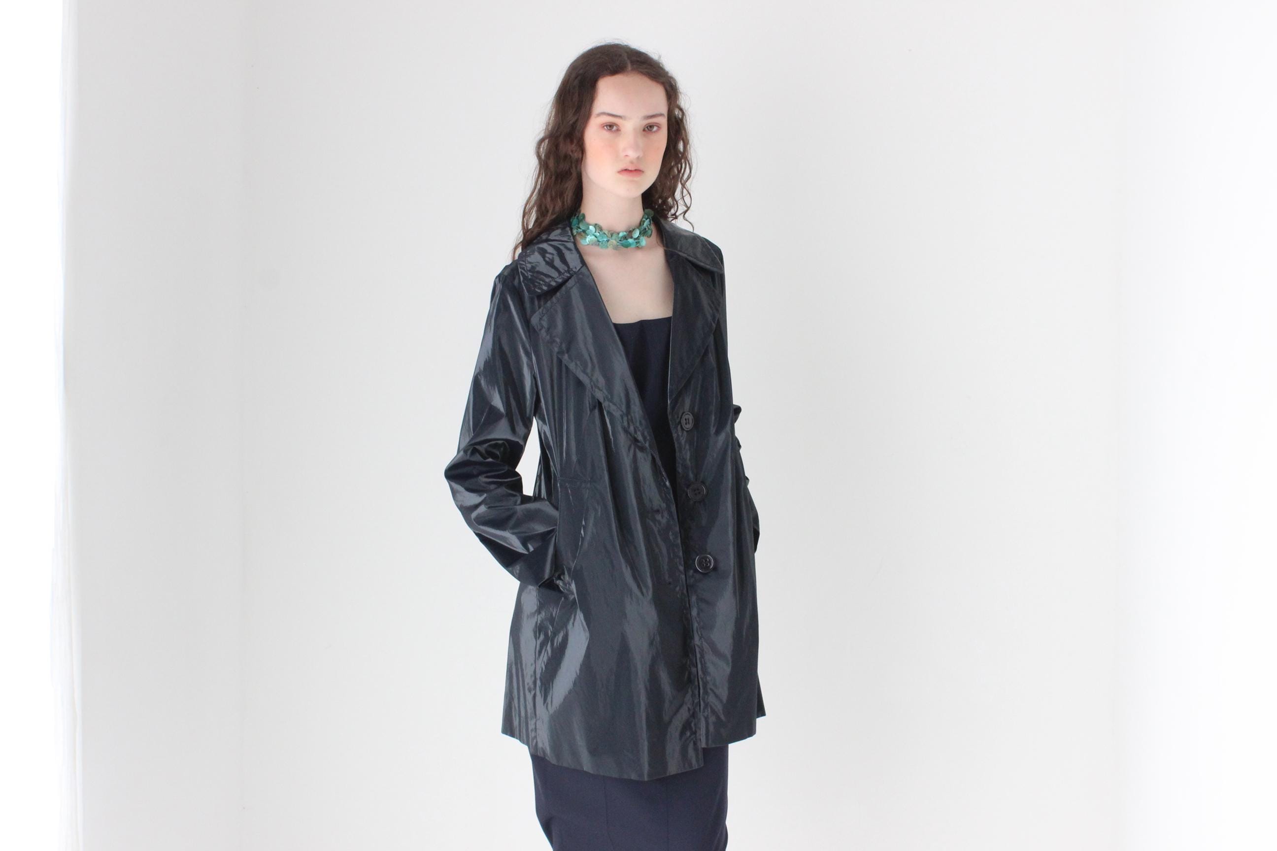 FRENCH COLLECTION 2000s Sonia Bogner Vinyl Coat