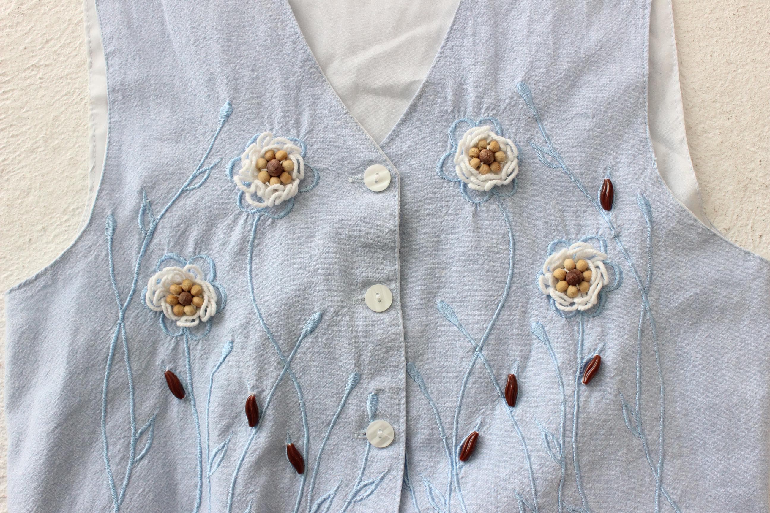 FRENCH COLLECTION 80s 'St Tropez' Waistcoat Top