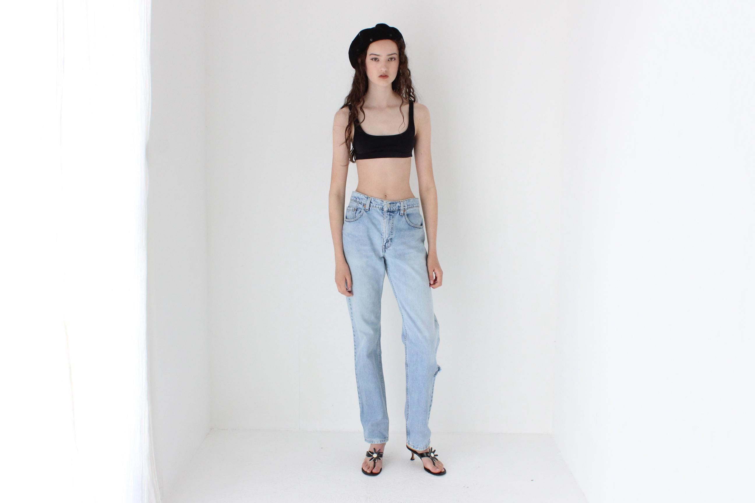 FRENCH COLLECTION 90s LEVIS 504 Light Wash Denim Jeans