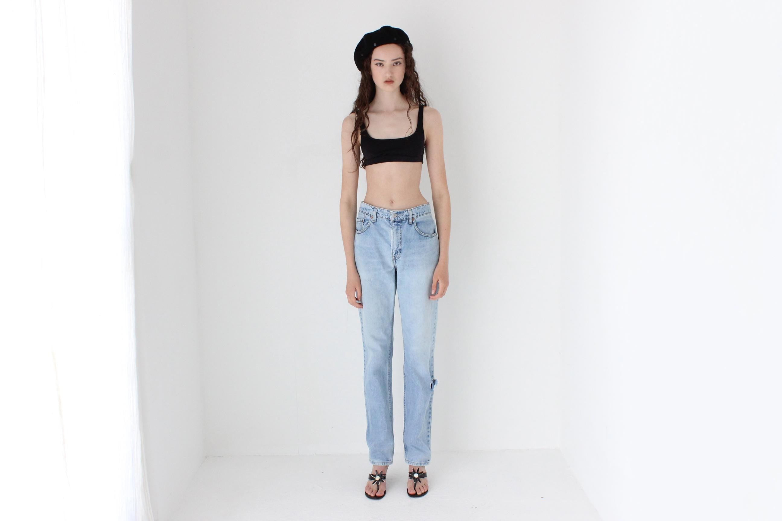 FRENCH COLLECTION 90s LEVIS 504 Light Wash Denim Jeans