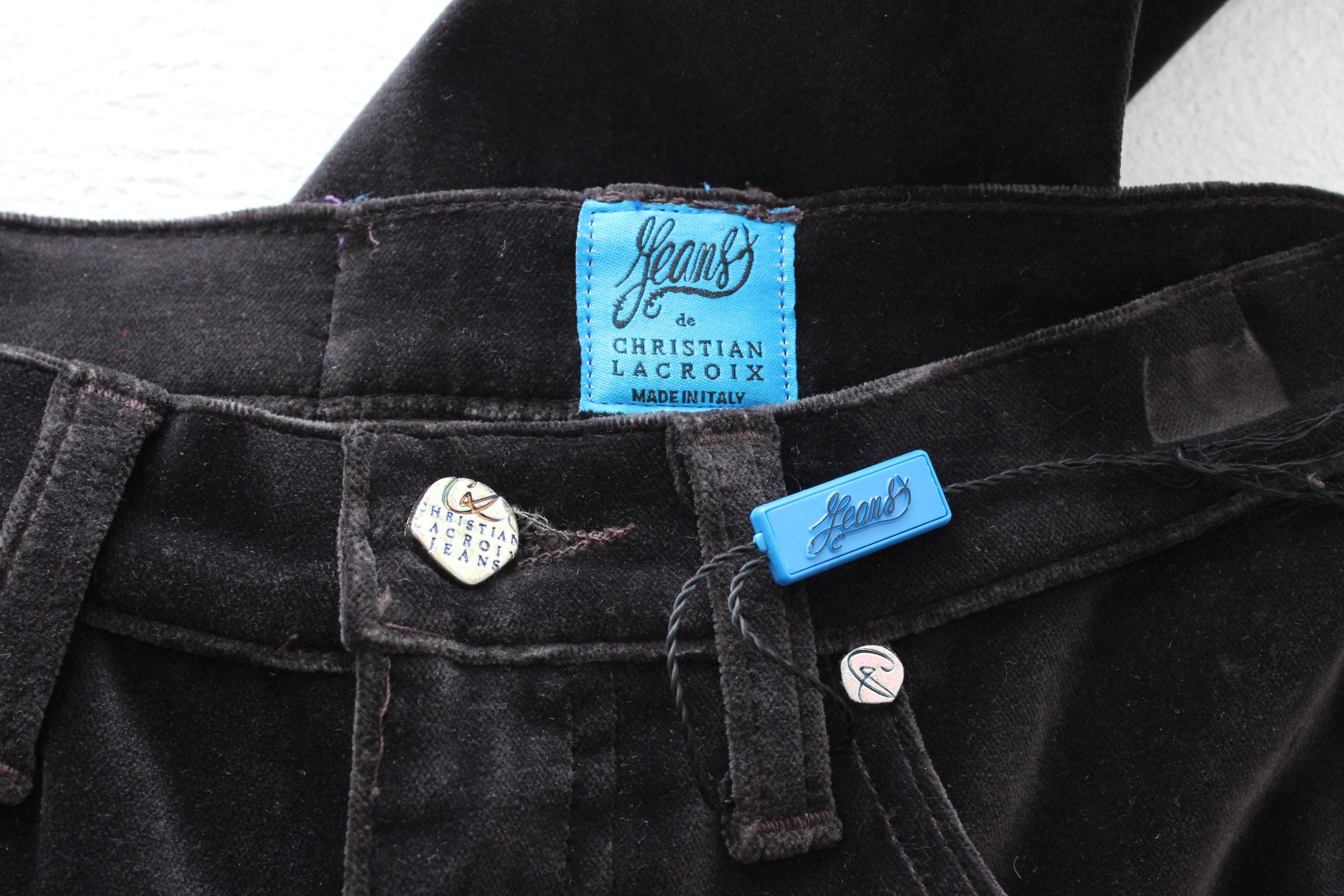 FRENCH COLLECTION 90s Christian Lacroix Velvet Jeans