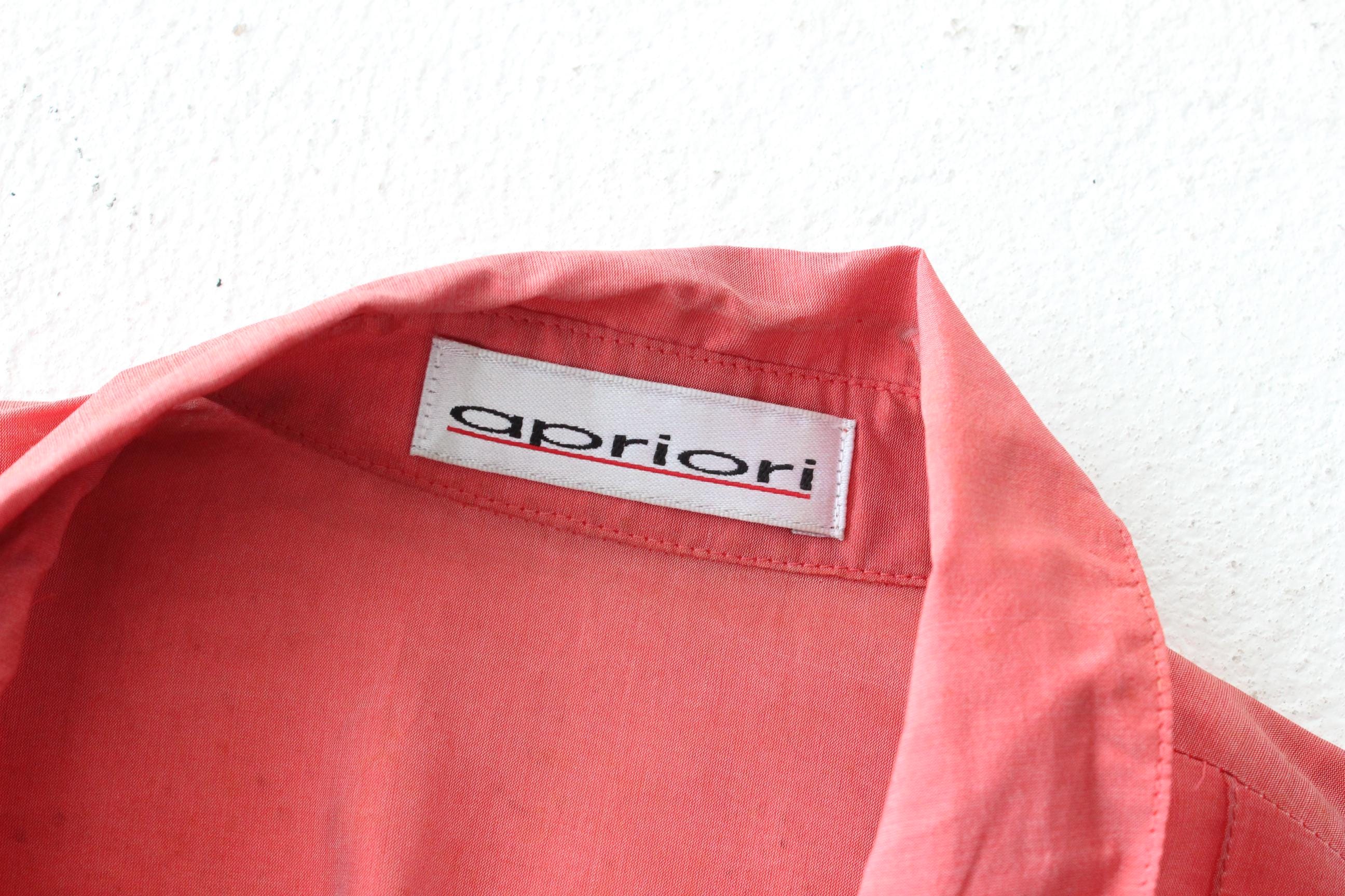 FRENCH COLLECTION 2000s Shimmer Silk Short Sleeve Blouse