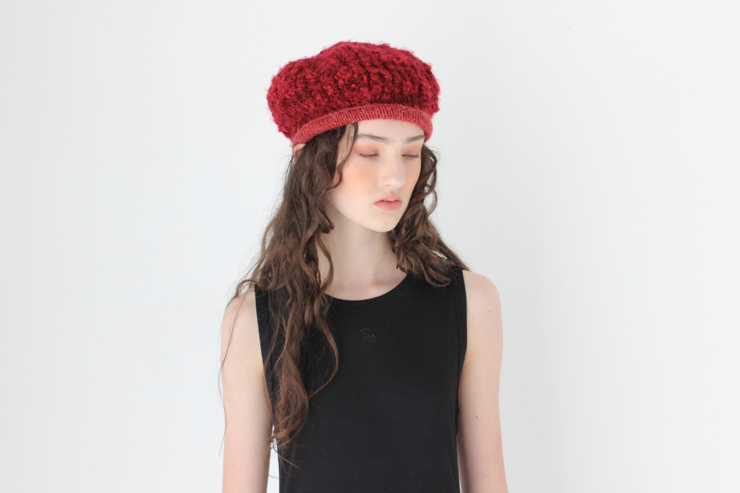 FRENCH COLLECTION 90s Hand Knit Slouchy Parisian Beret