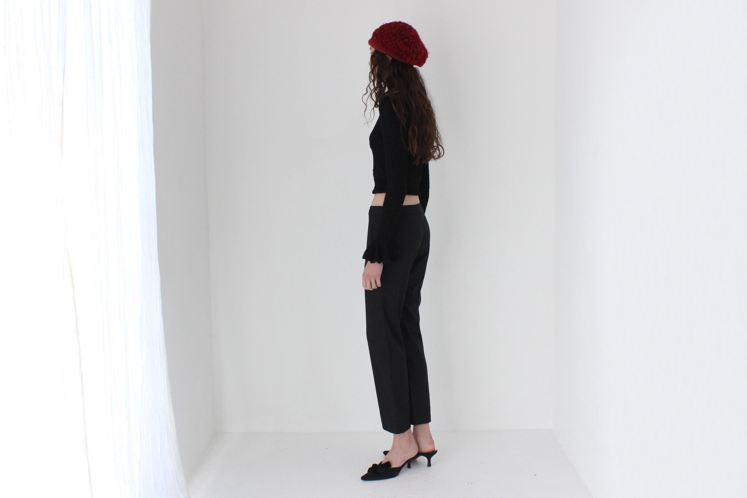 FRENCH COLLECTION 2000s YSL Rive Gauche Wool Trousers