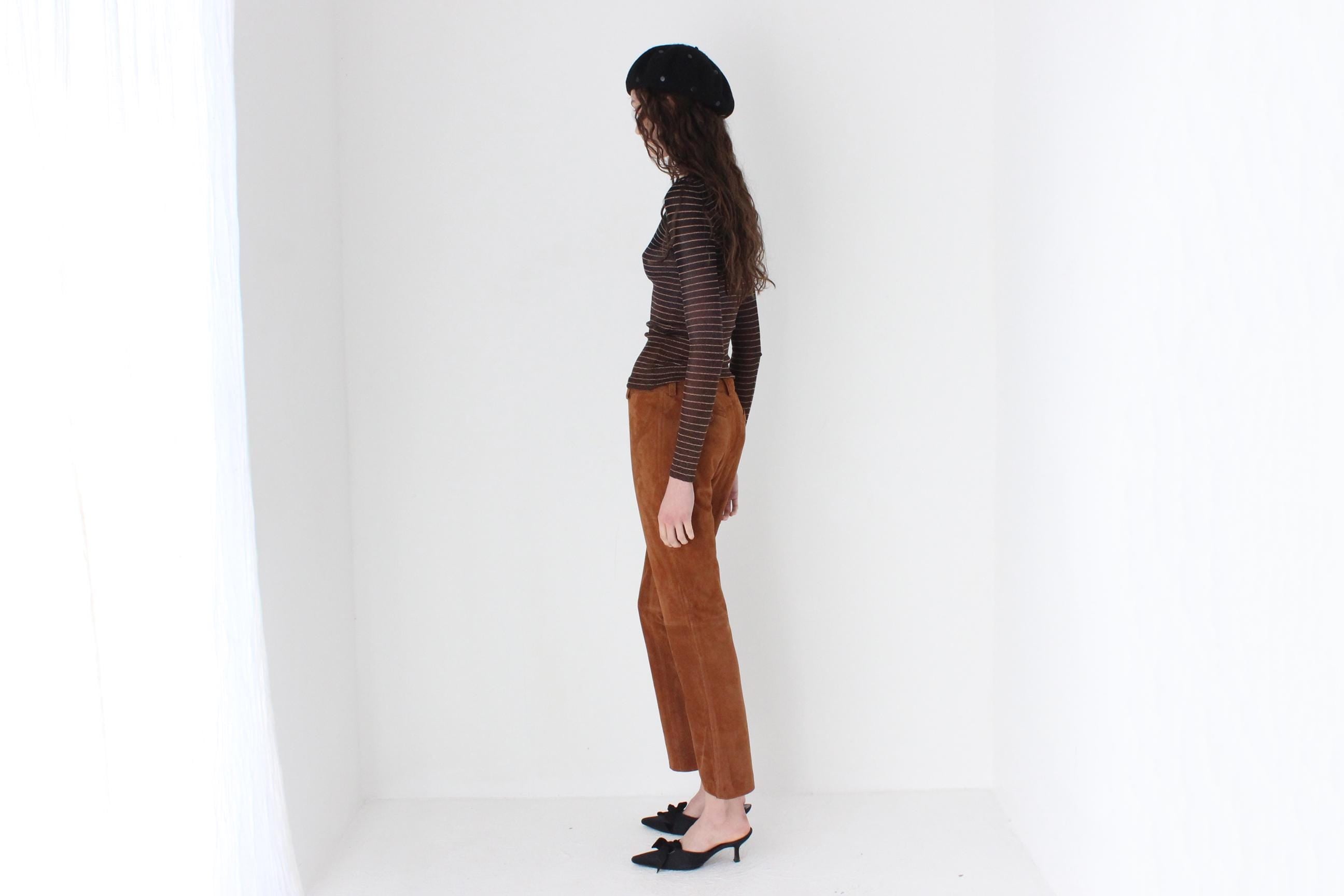 FRENCH COLLECTION 90s Sonia Rykiel Stretch Lurex Knit Top