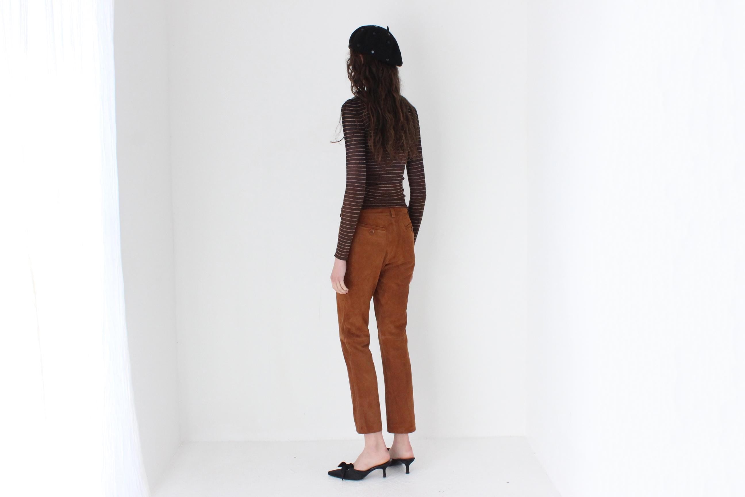 FRENCH COLLECTION 90s Moschino Genuine Suede Beatnik Trousers