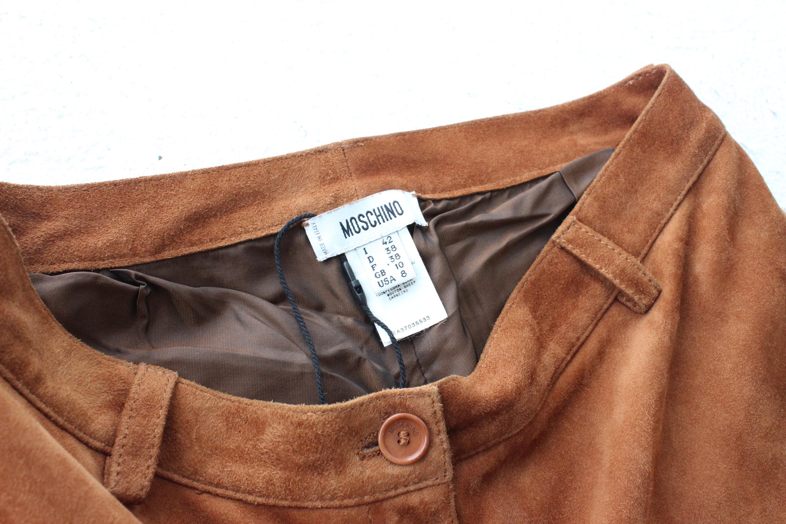 FRENCH COLLECTION 90s Moschino Genuine Suede Beatnik Trousers