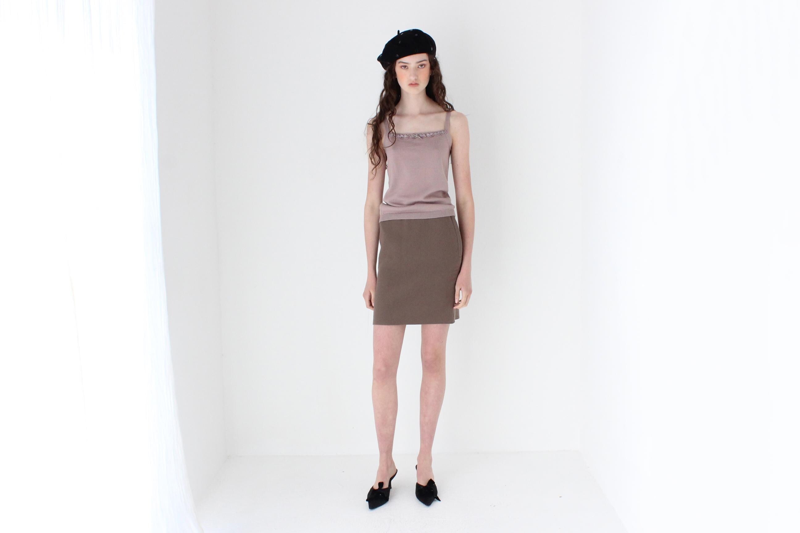 FRENCH COLLECTION Y2K Knit Tank w/ Bow