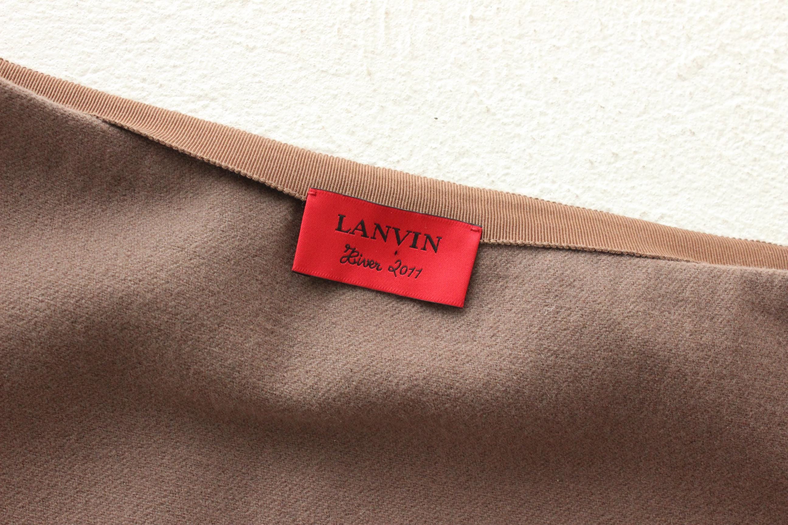 FRENCH COLLECTION 2000s Pure Wool Mini Skirt by Lanvin