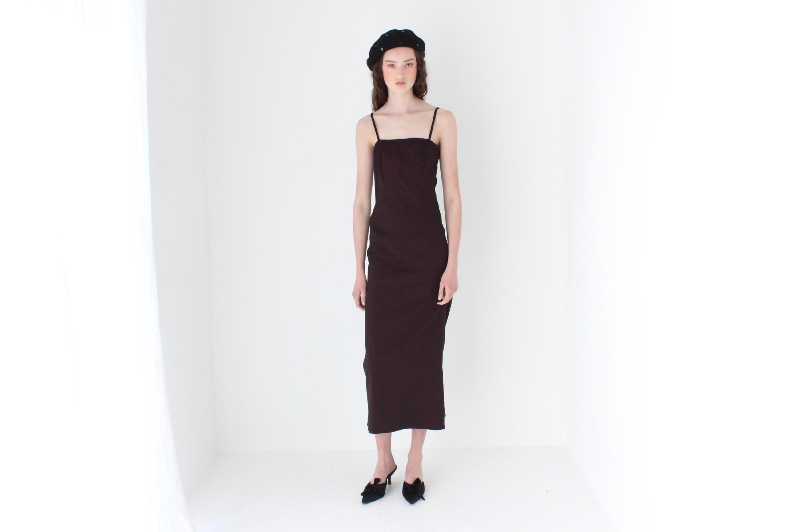 FRENCH COLLECTION 90s Futuristic Gown w/ Pleated Bustle