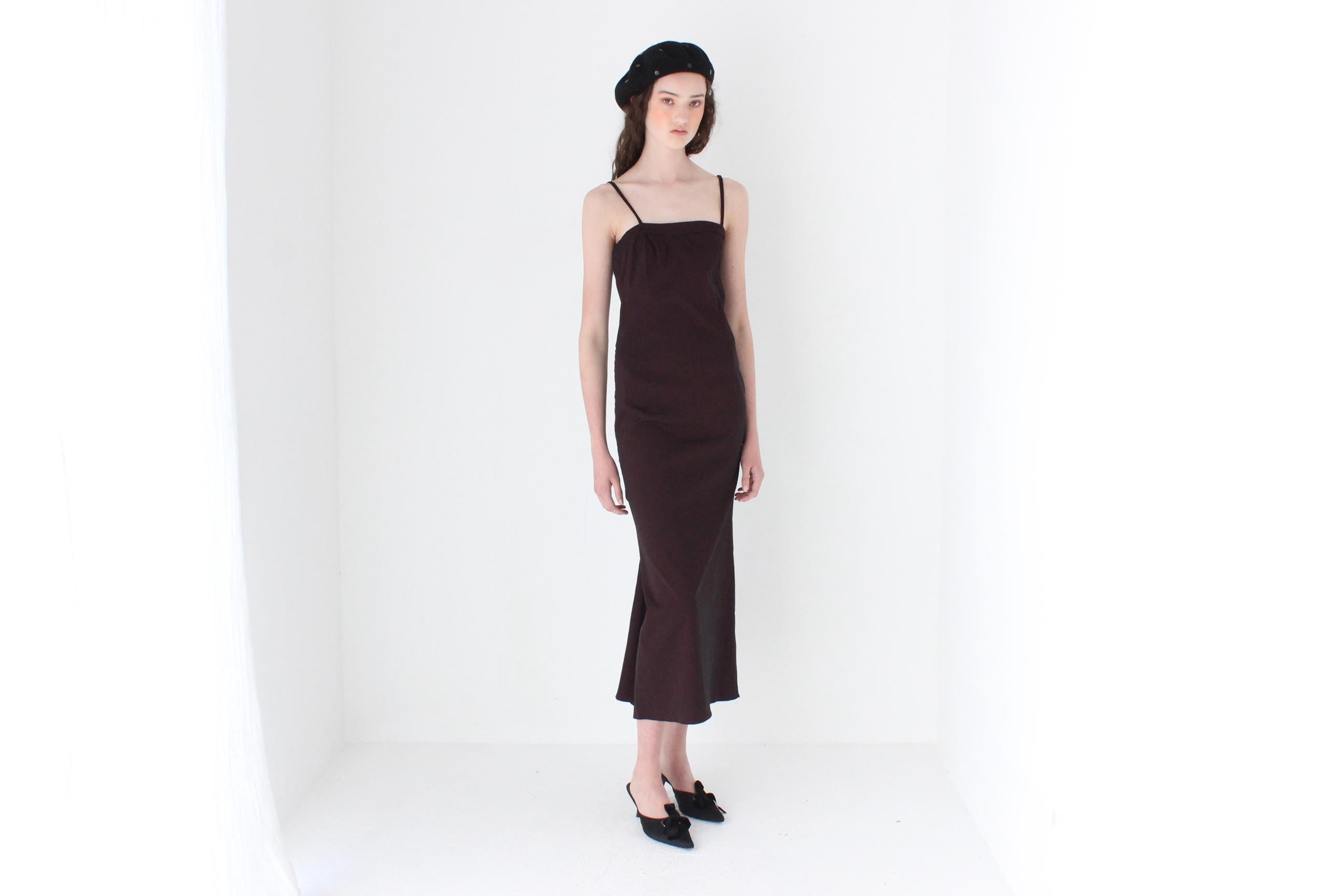 FRENCH COLLECTION 90s Futuristic Gown w/ Pleated Bustle