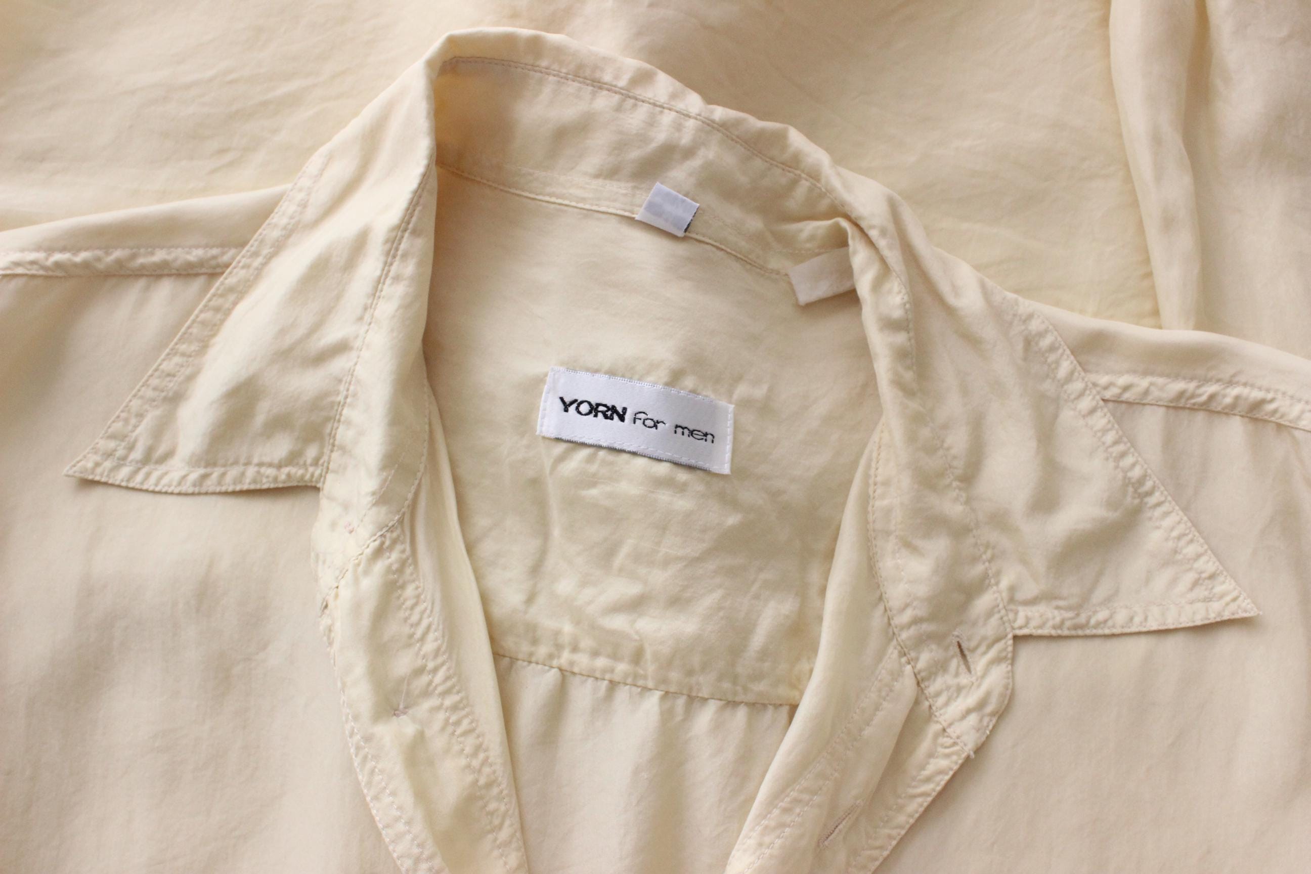 FRENCH COLLECTION 80s Washed Pastel Silk Shirt