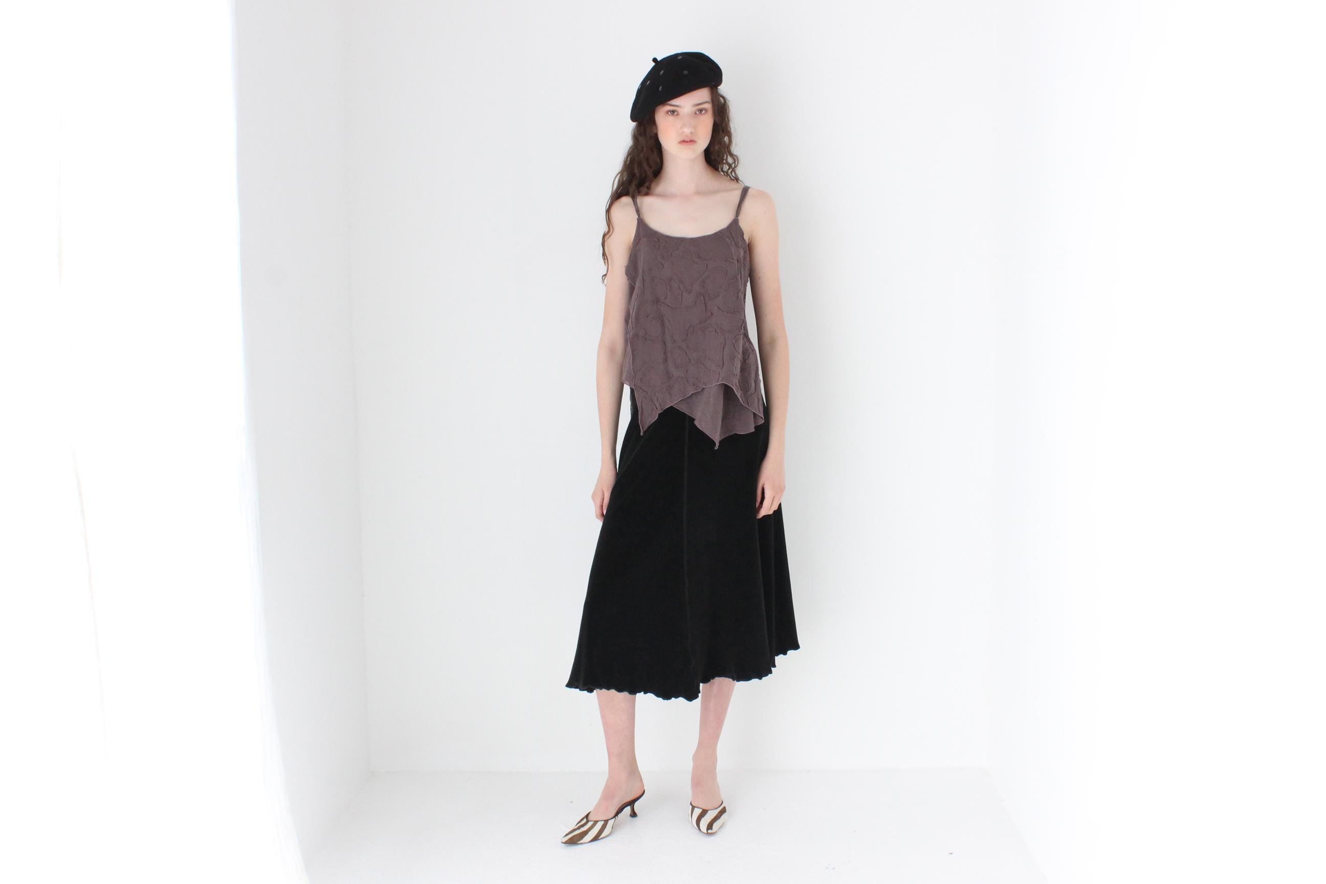 FRENCH COLLECTION 90s Layered & Textural Gauze Tank