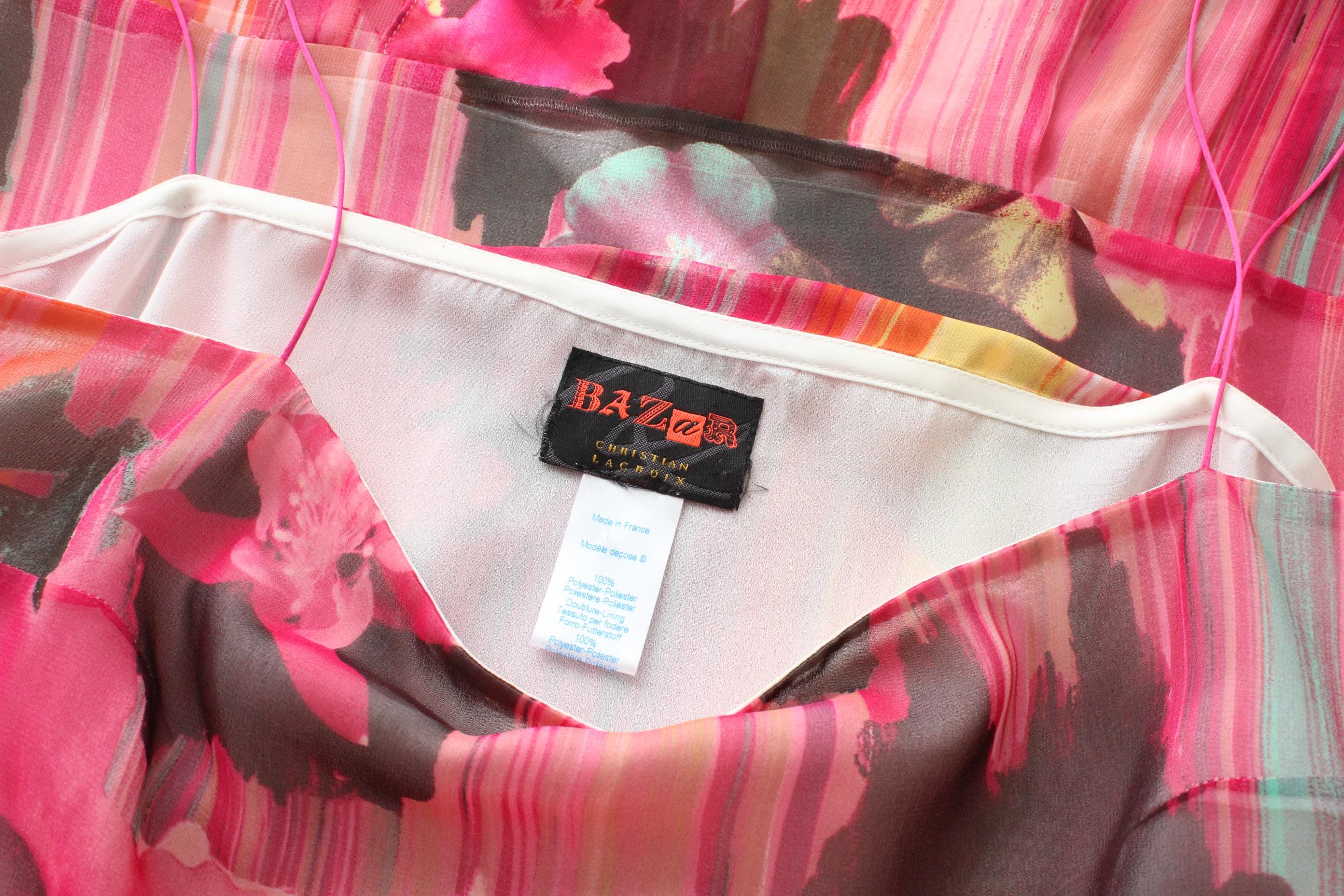 FRENCH COLLECTION Y2K Christian Lacroix Bazar Vintage Layered Asymmetric Cocktail Dress