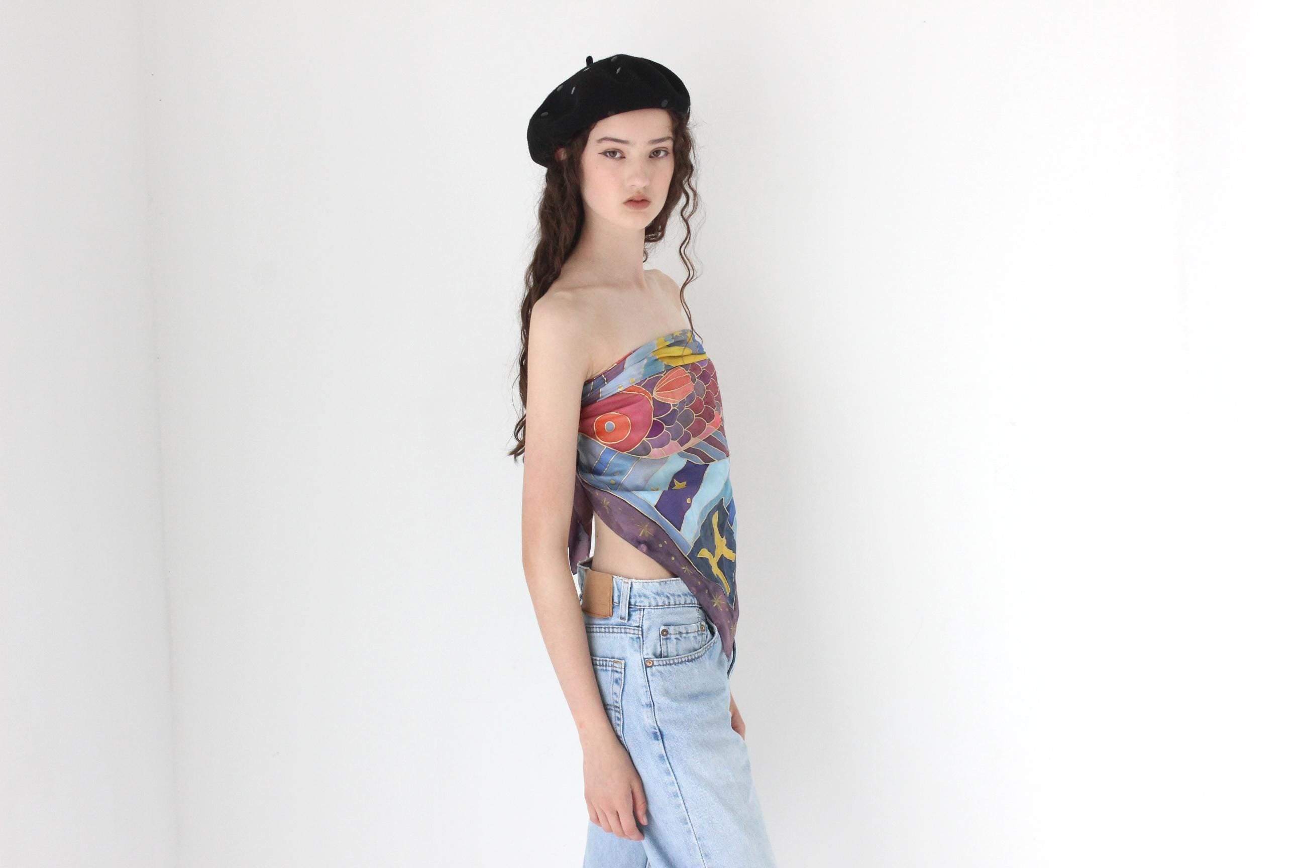 FRENCH COLLECTION 90s PISCES Celestial Silk Scarf