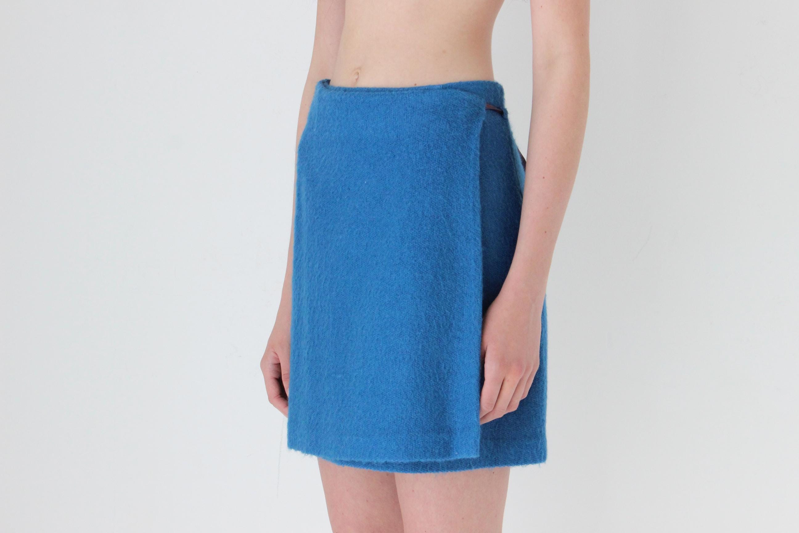 FRENCH COLLECTION 90s Kenzo Jungle Mohair Mini Skirt